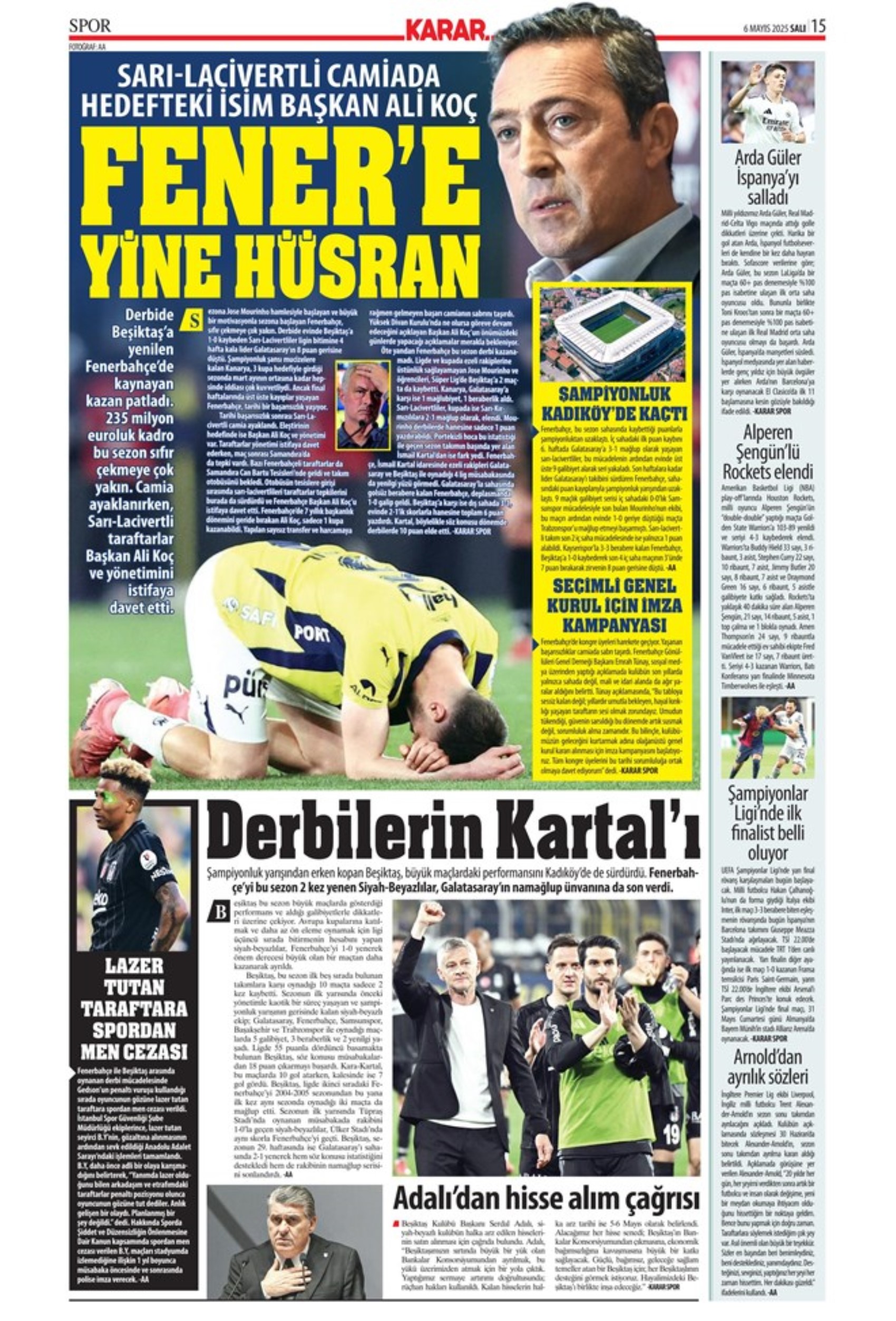 Sporda günün manşetleri: Galatasaray'da üçlü transfer harekatı! Tarihi hamleye hazırlanıyorlar