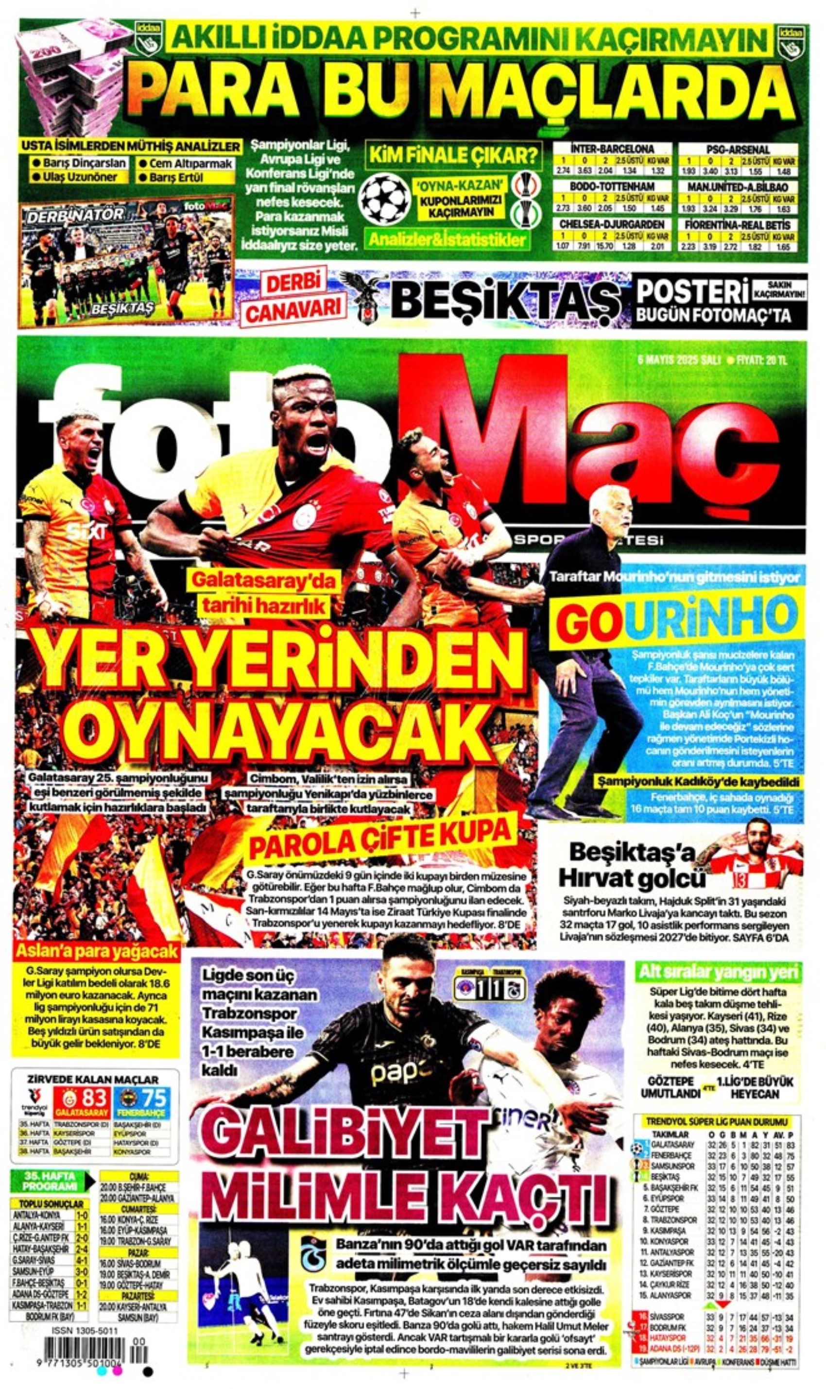 Sporda günün manşetleri: Galatasaray'da üçlü transfer harekatı! Tarihi hamleye hazırlanıyorlar