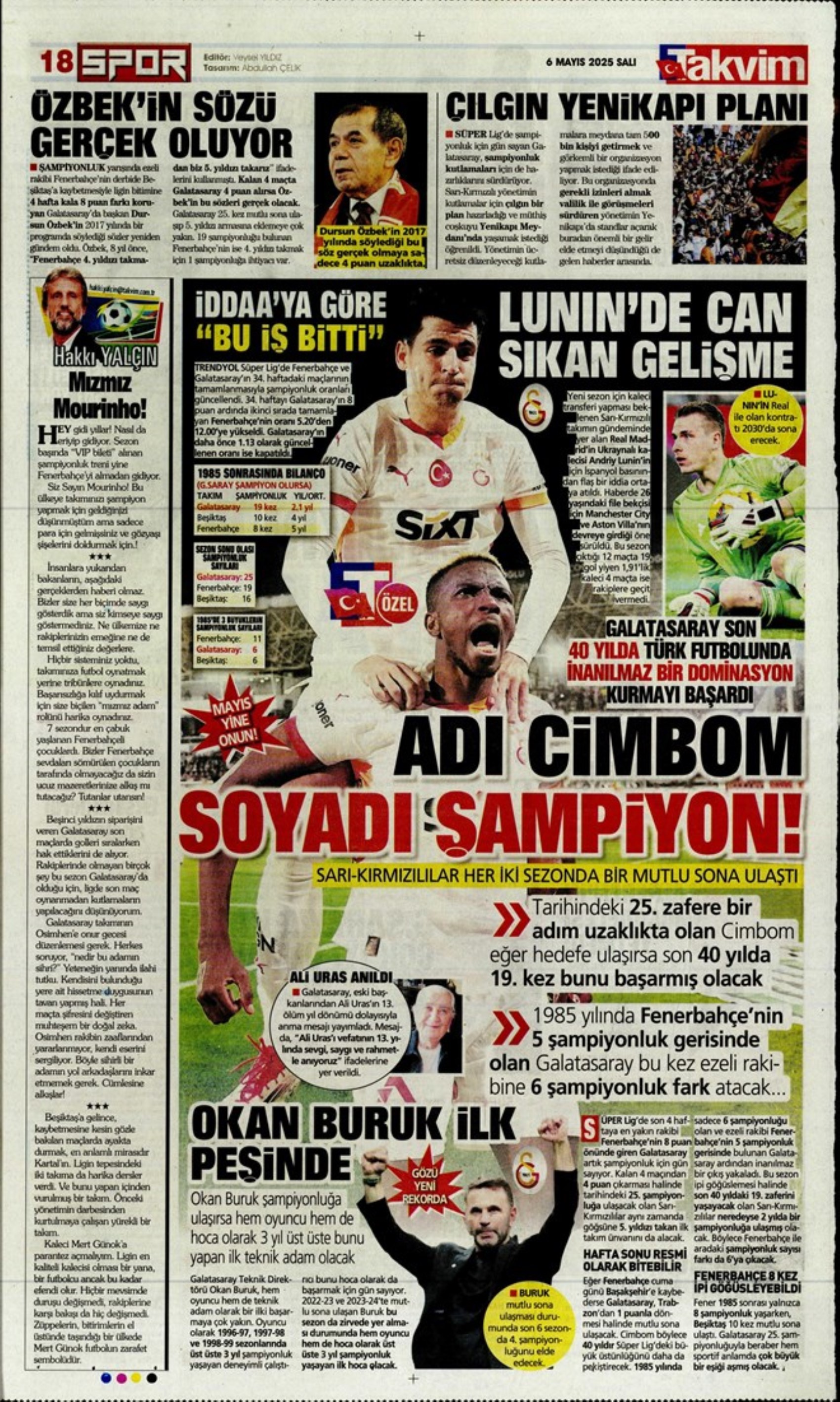 Sporda günün manşetleri: Galatasaray'da üçlü transfer harekatı! Tarihi hamleye hazırlanıyorlar