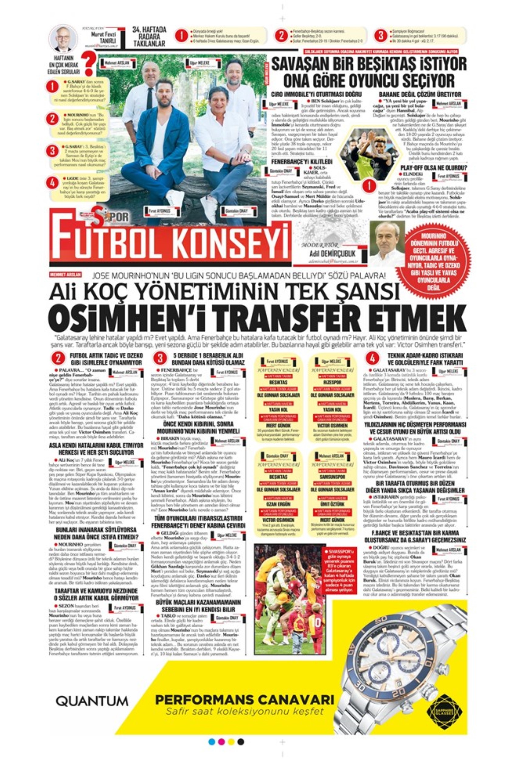 Sporda günün manşetleri: Galatasaray'da üçlü transfer harekatı! Tarihi hamleye hazırlanıyorlar