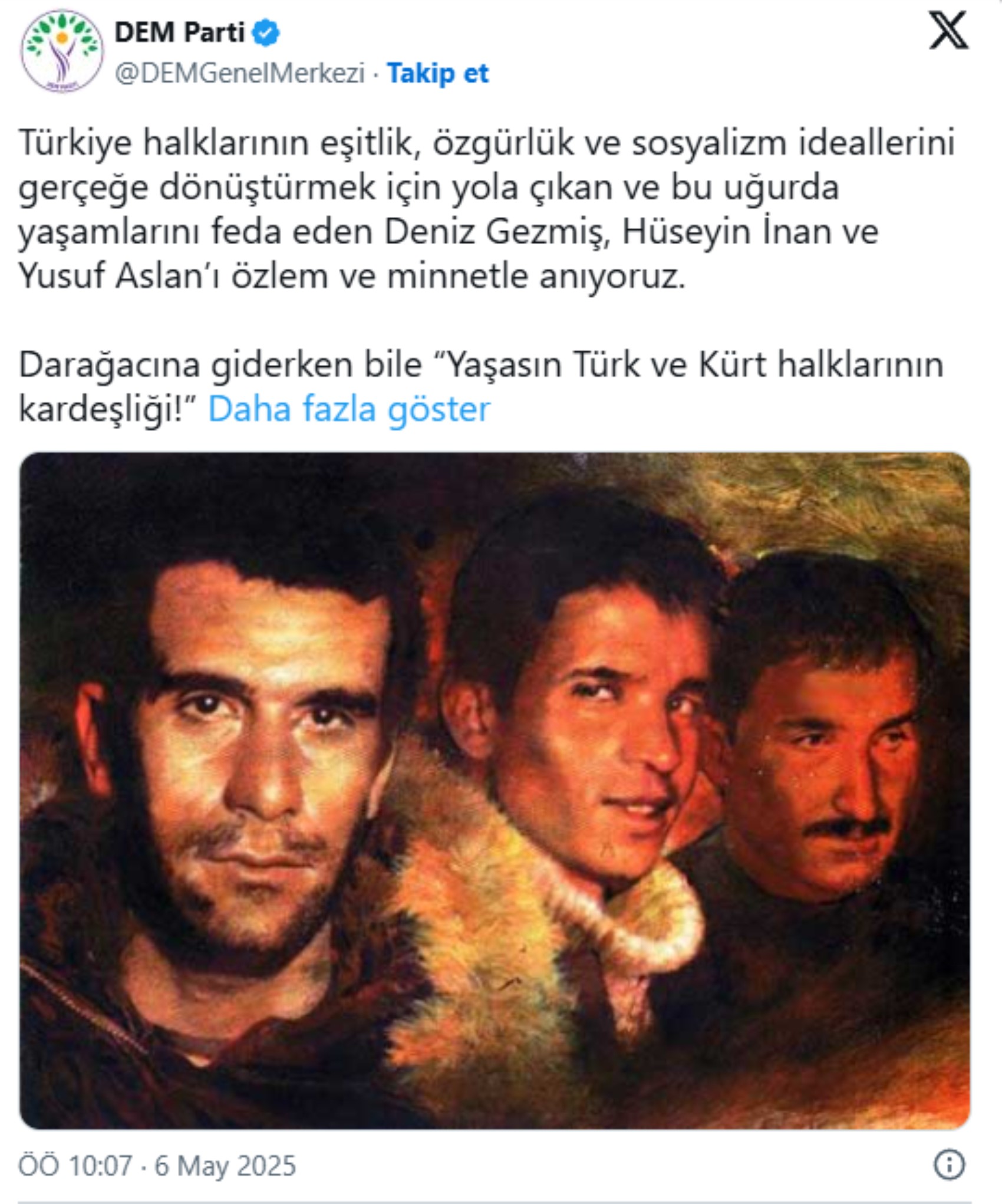 Siyasi partilerin 'Üç Fidan' mesajları! 'Selam olsun...'