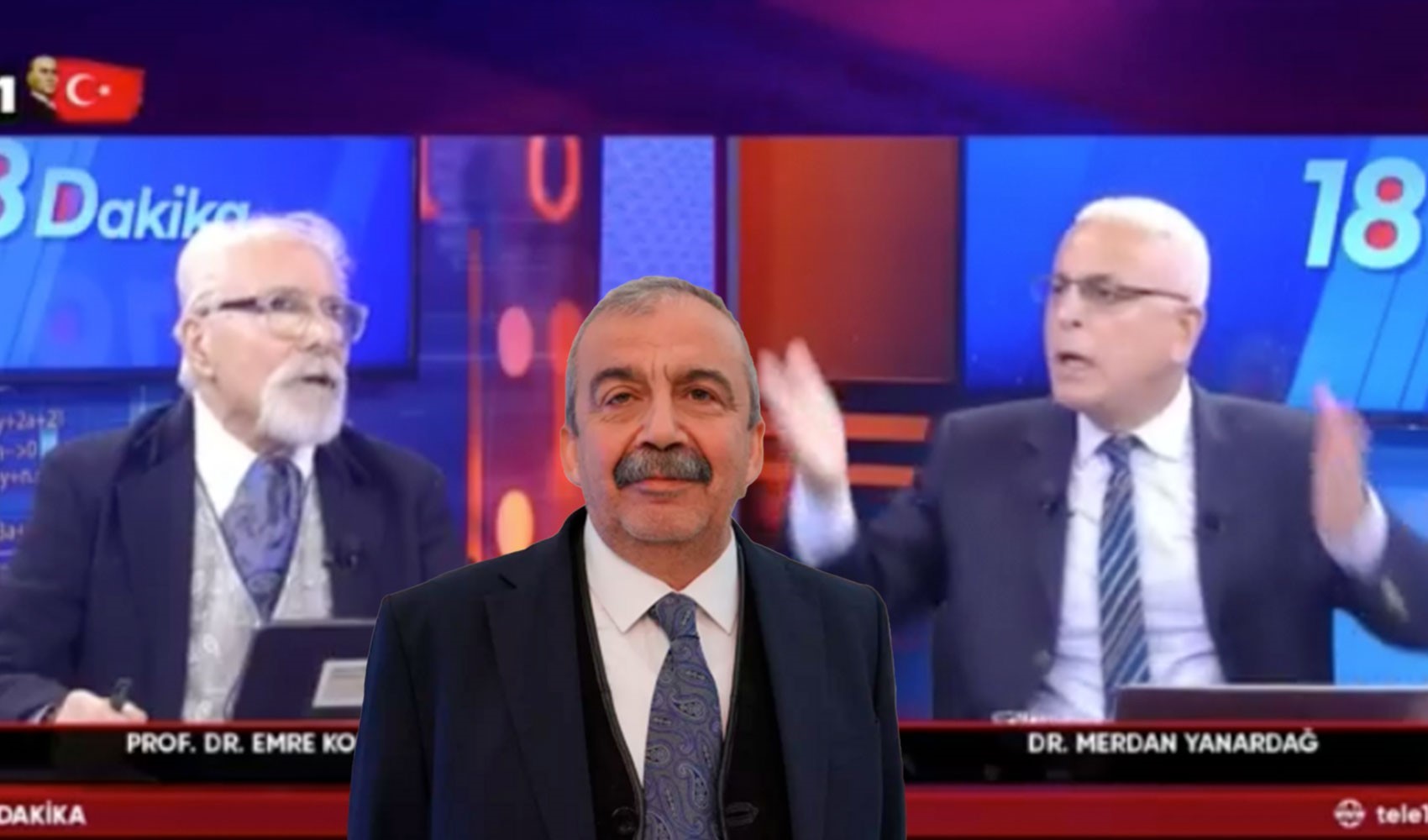 Canlı yayında tansiyon yükseldi: Emre Kongar ile Merdan Yanardağ arasında 'Sırrı Süreyya Önder' tartışması
