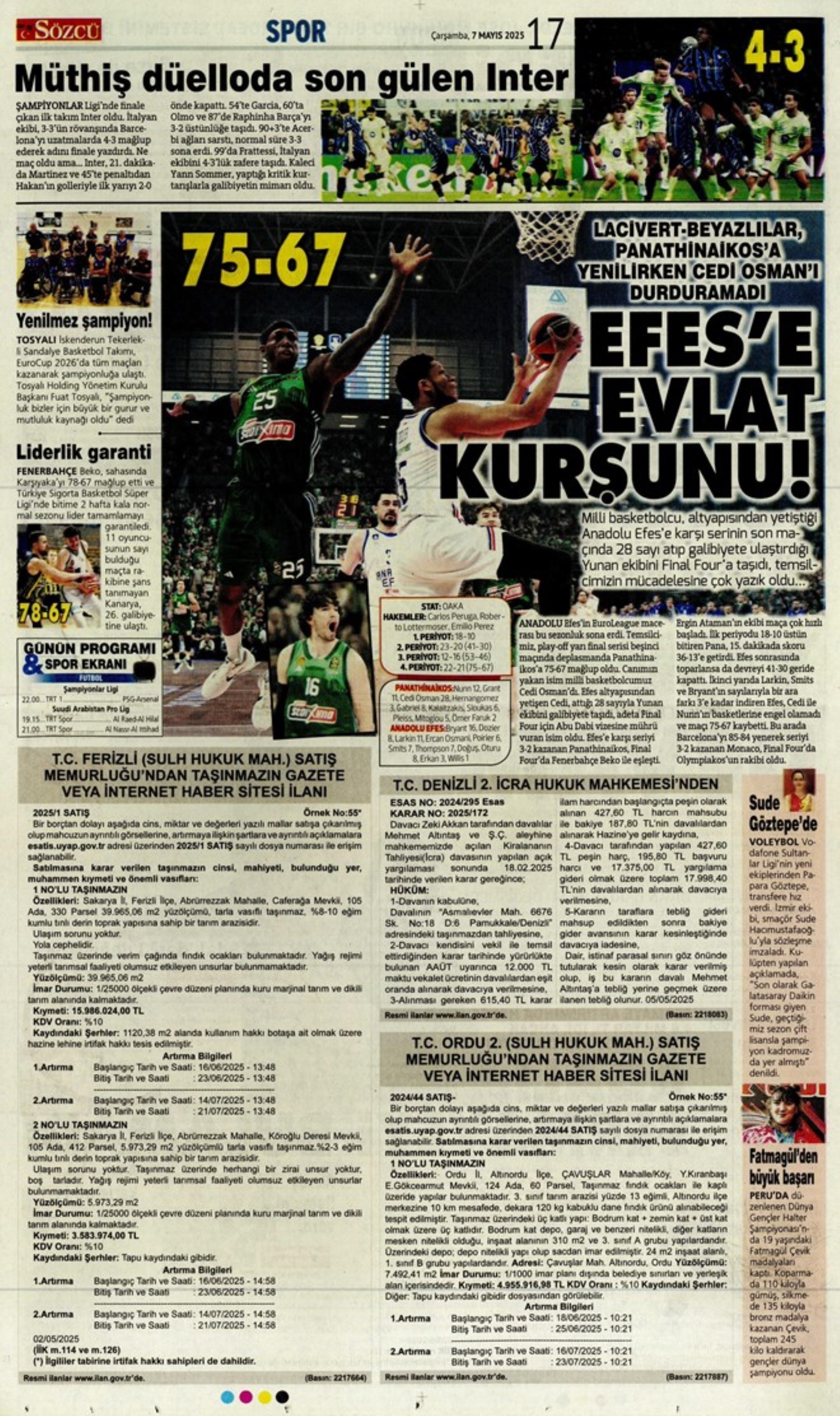 Sporda günün manşetleri... Fenerbahçe'de gözler Ali Koç'ta: Katılacağı canlı yayında hangi konulara değinecek?