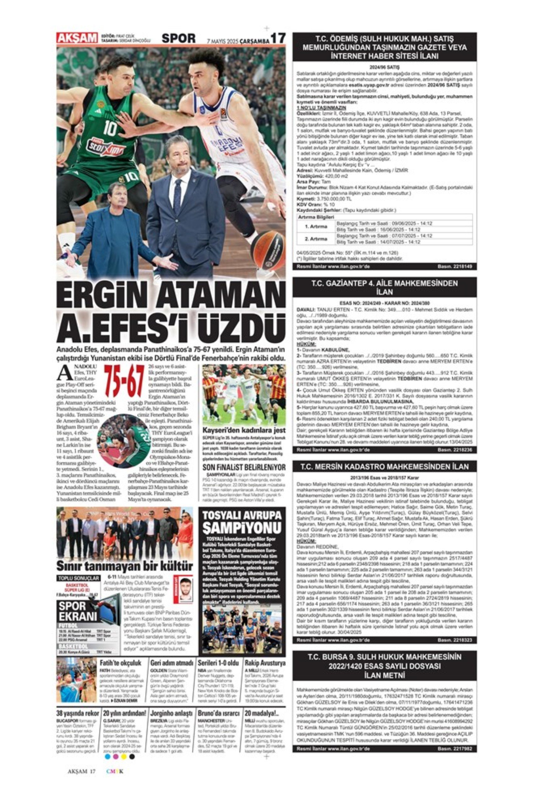 Sporda günün manşetleri... Fenerbahçe'de gözler Ali Koç'ta: Katılacağı canlı yayında hangi konulara değinecek?