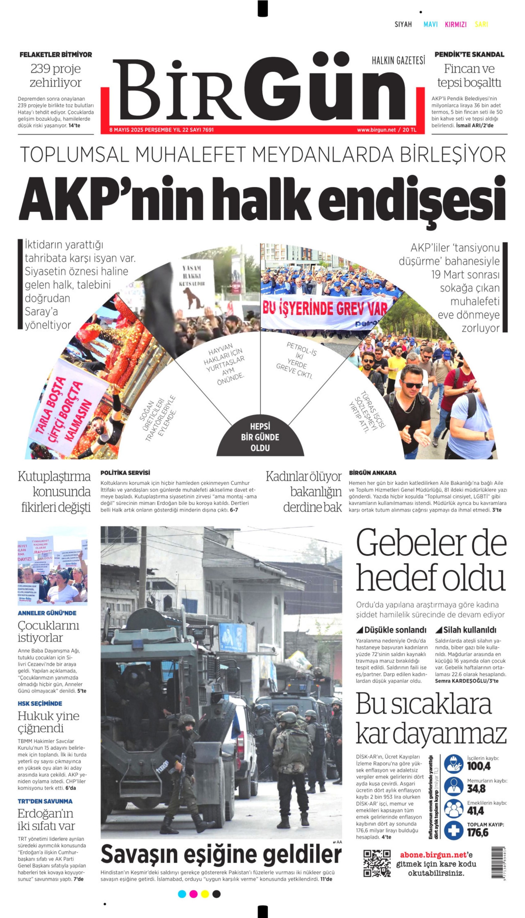 8 Mayıs 2025 gazete manşetleri: Gazeteler Bahçeli'nin Meclis'e dönüşünü ve CHP'nin mitingini nasıl gördü?