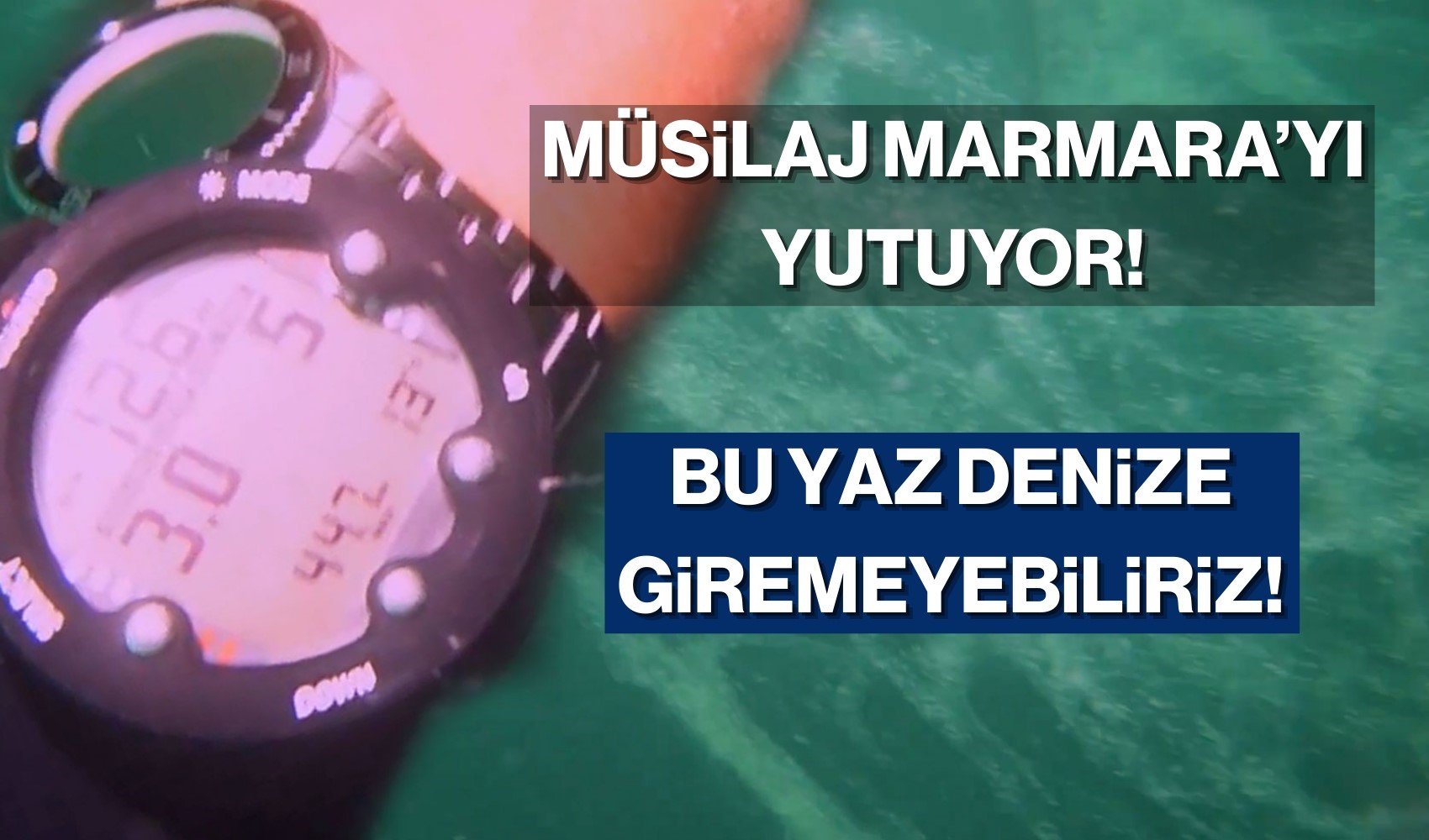 Endişe veren görüntüler: Müsilaj, Marmara Denizi’nde bulut kümelerine dönüşmüş!