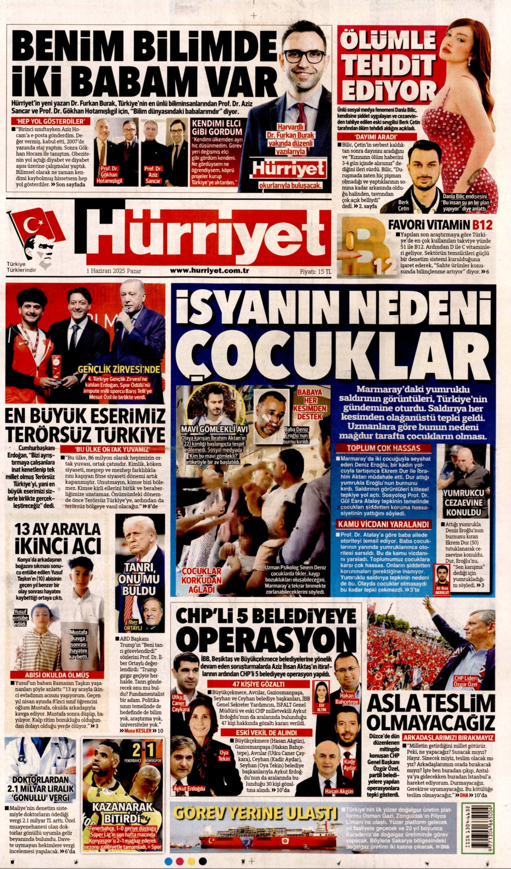 1 Haziran 2025 gazete manşetleri: Gazeteler, İBB'ye 5. dalga operasyonunu nasıl gördü?