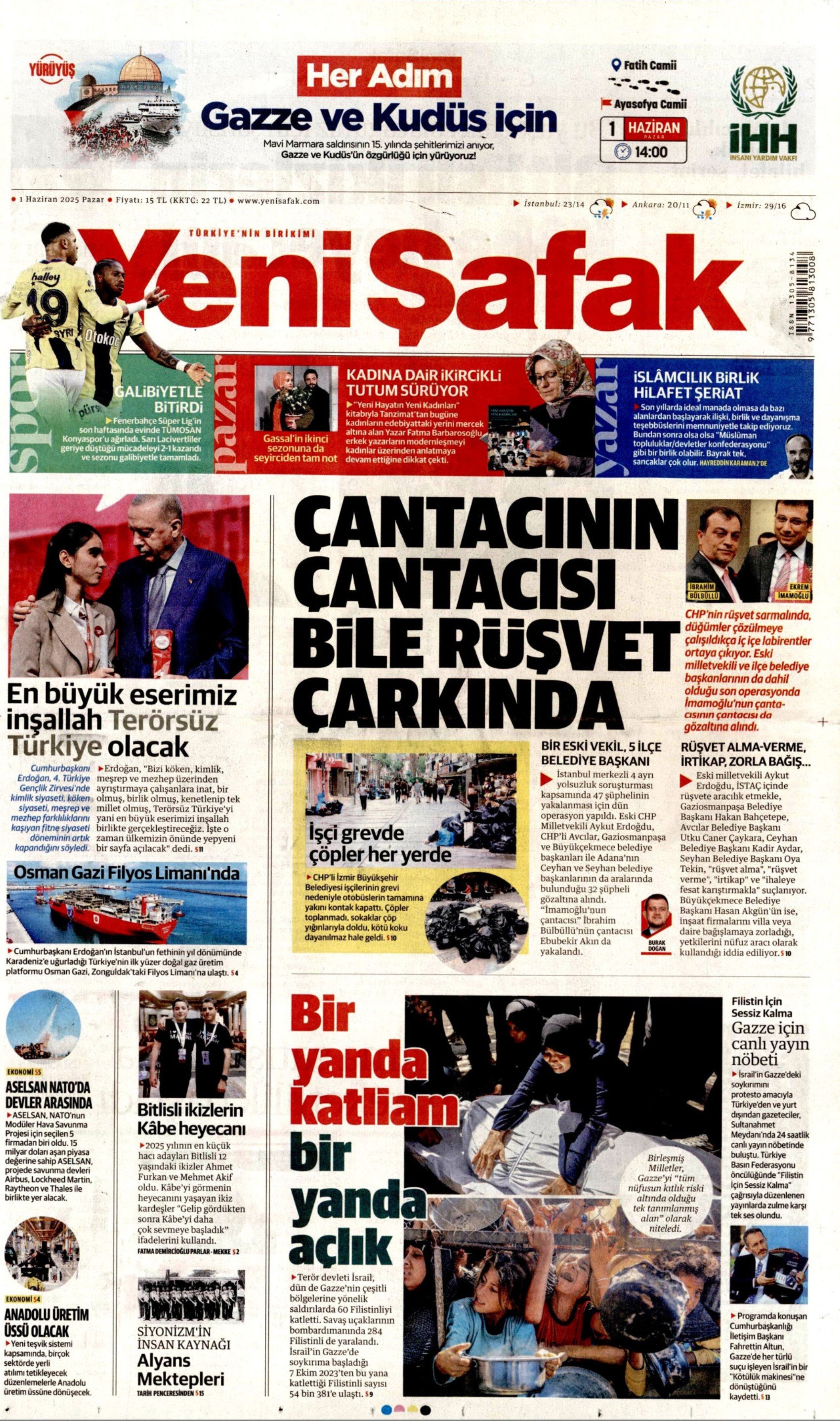 1 Haziran 2025 gazete manşetleri: Gazeteler, İBB'ye 5. dalga operasyonunu nasıl gördü?
