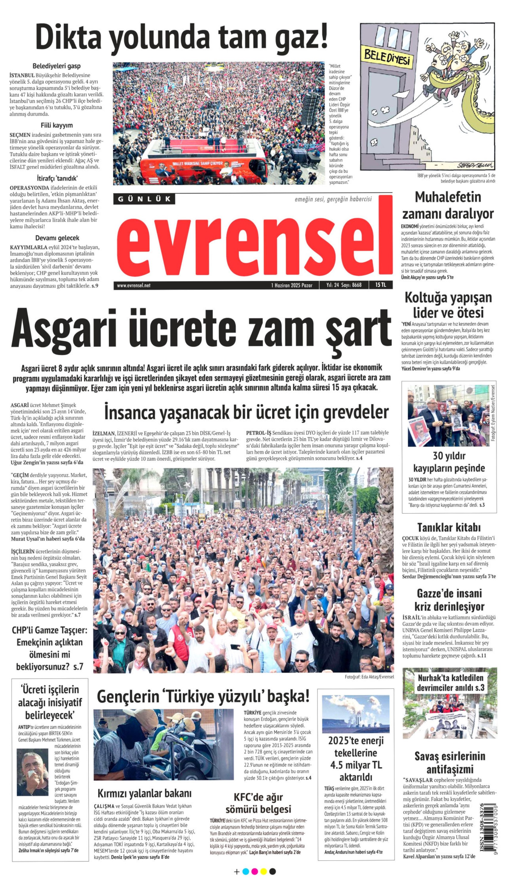 1 Haziran 2025 gazete manşetleri: Gazeteler, İBB'ye 5. dalga operasyonunu nasıl gördü?