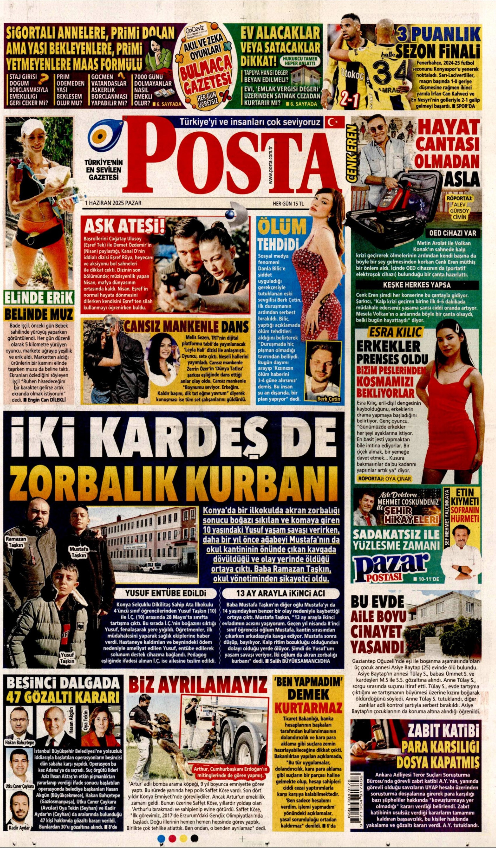 1 Haziran 2025 gazete manşetleri: Gazeteler, İBB'ye 5. dalga operasyonunu nasıl gördü?