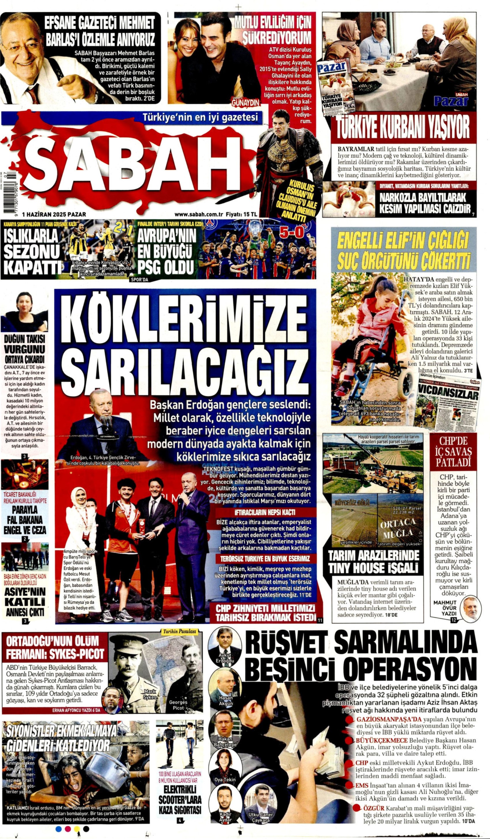 1 Haziran 2025 gazete manşetleri: Gazeteler, İBB'ye 5. dalga operasyonunu nasıl gördü?