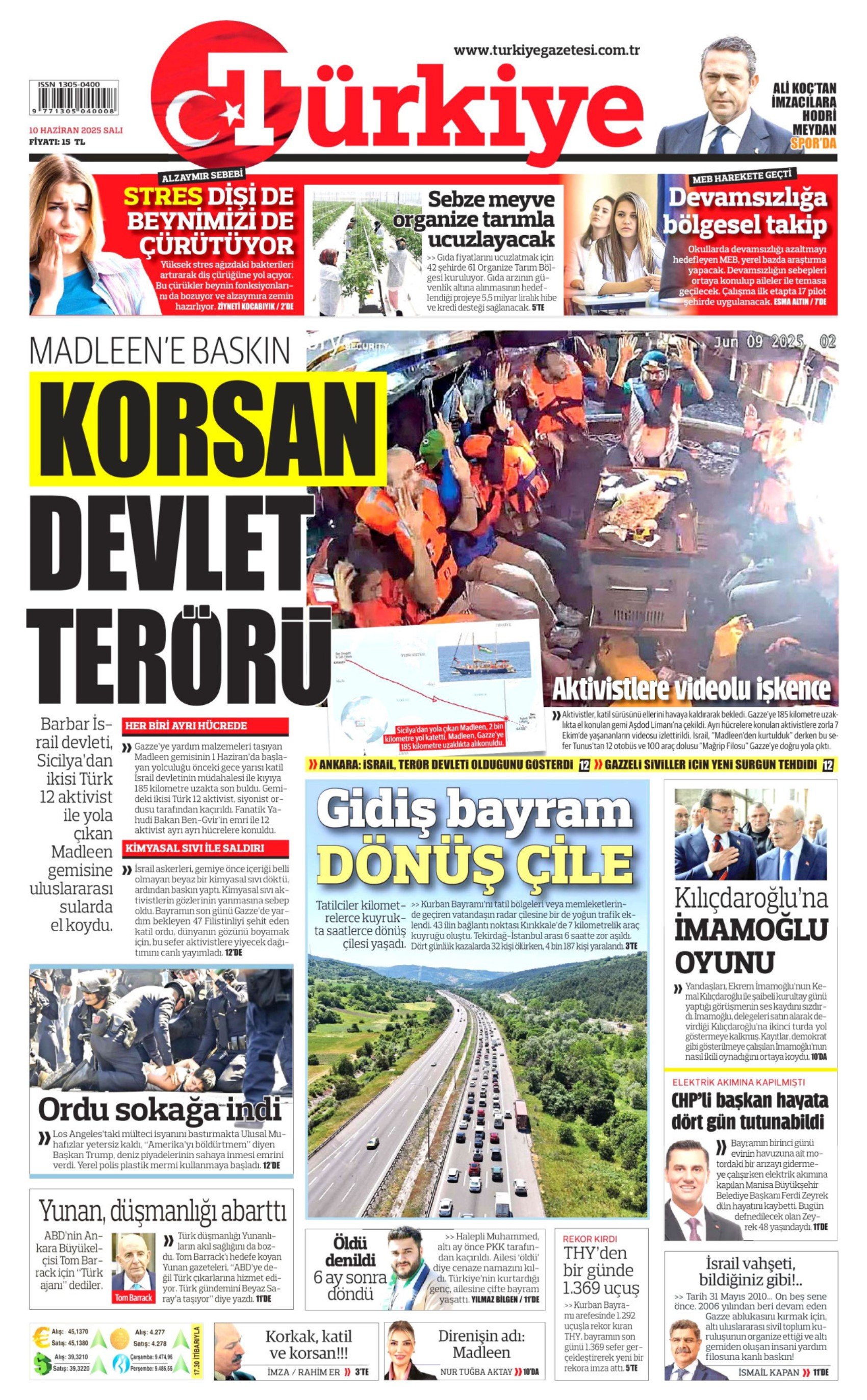 10 Haziran 2025 gazete manşetleri: Ferdi Zeyrek hayatını kaybetti, gazeteler nasıl gördü?