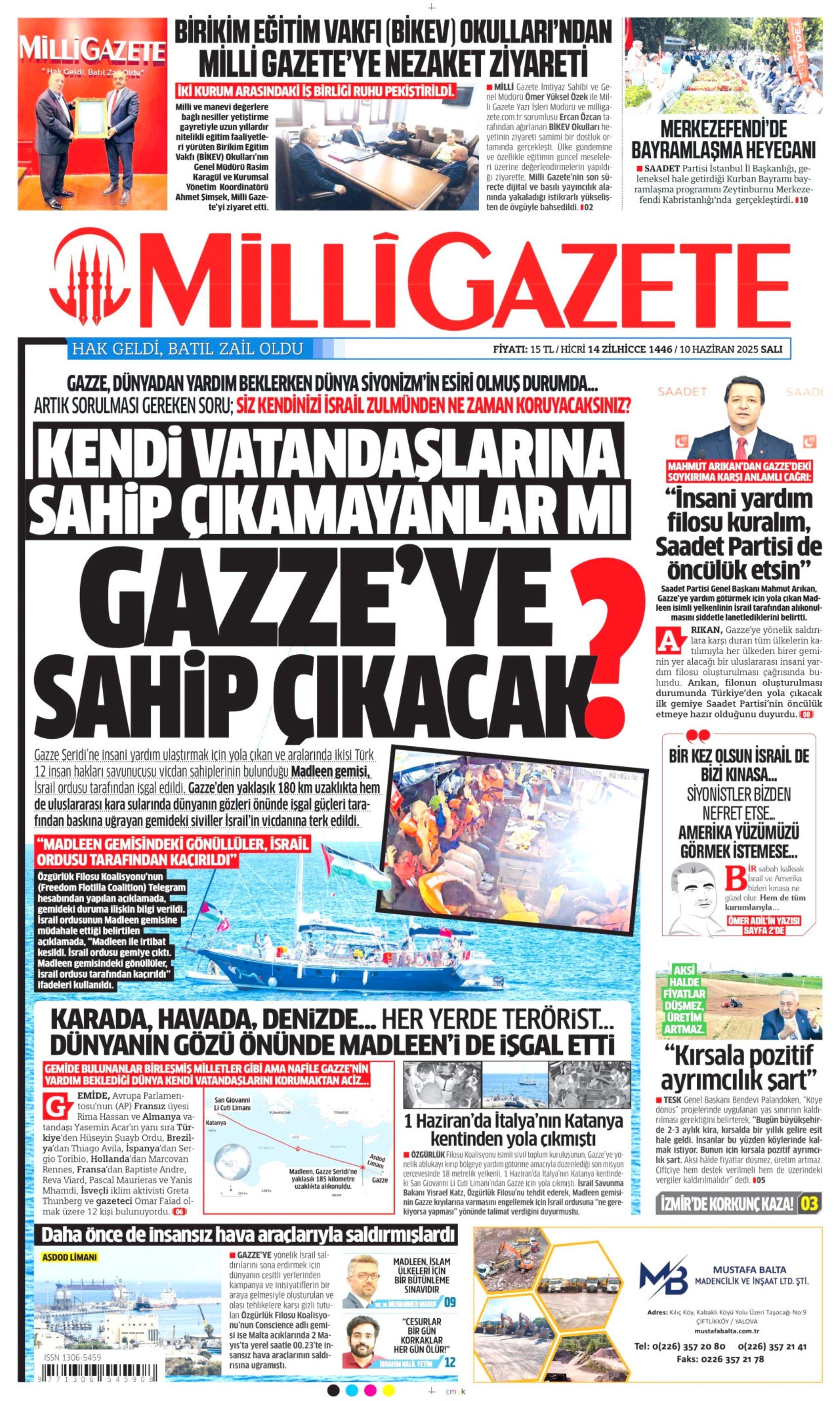 10 Haziran 2025 gazete manşetleri: Ferdi Zeyrek hayatını kaybetti, gazeteler nasıl gördü?