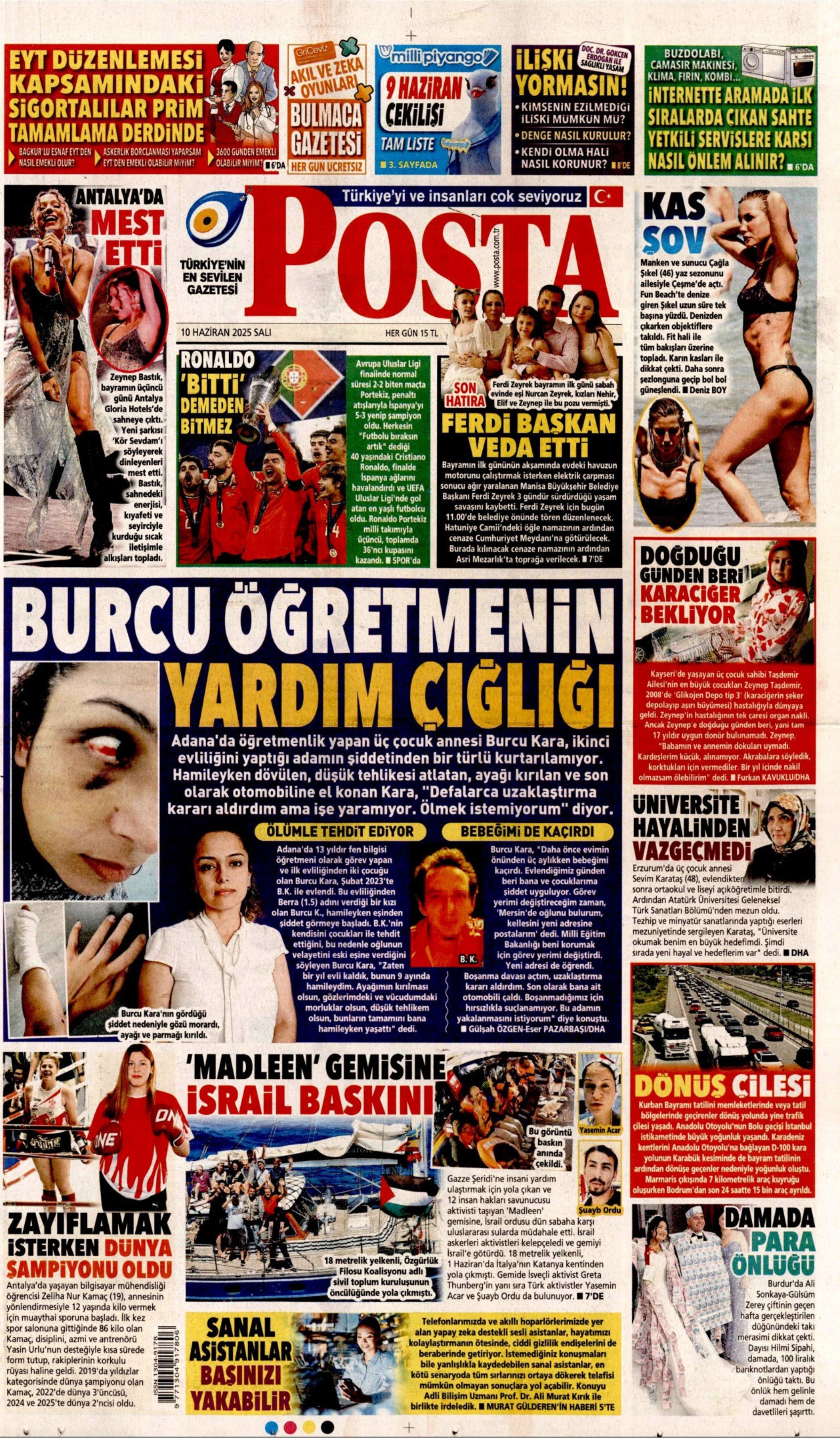 10 Haziran 2025 gazete manşetleri: Ferdi Zeyrek hayatını kaybetti, gazeteler nasıl gördü?