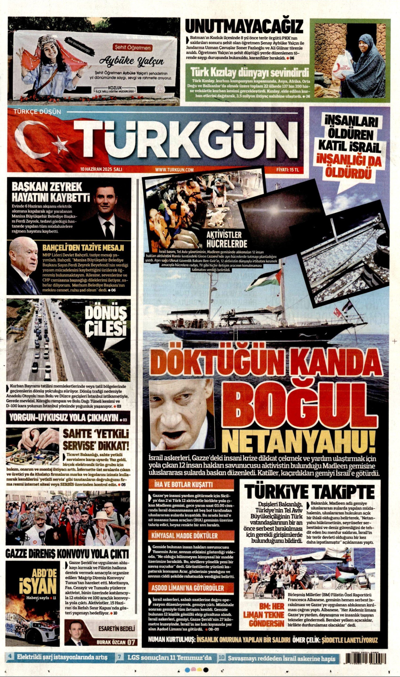 10 Haziran 2025 gazete manşetleri: Ferdi Zeyrek hayatını kaybetti, gazeteler nasıl gördü?
