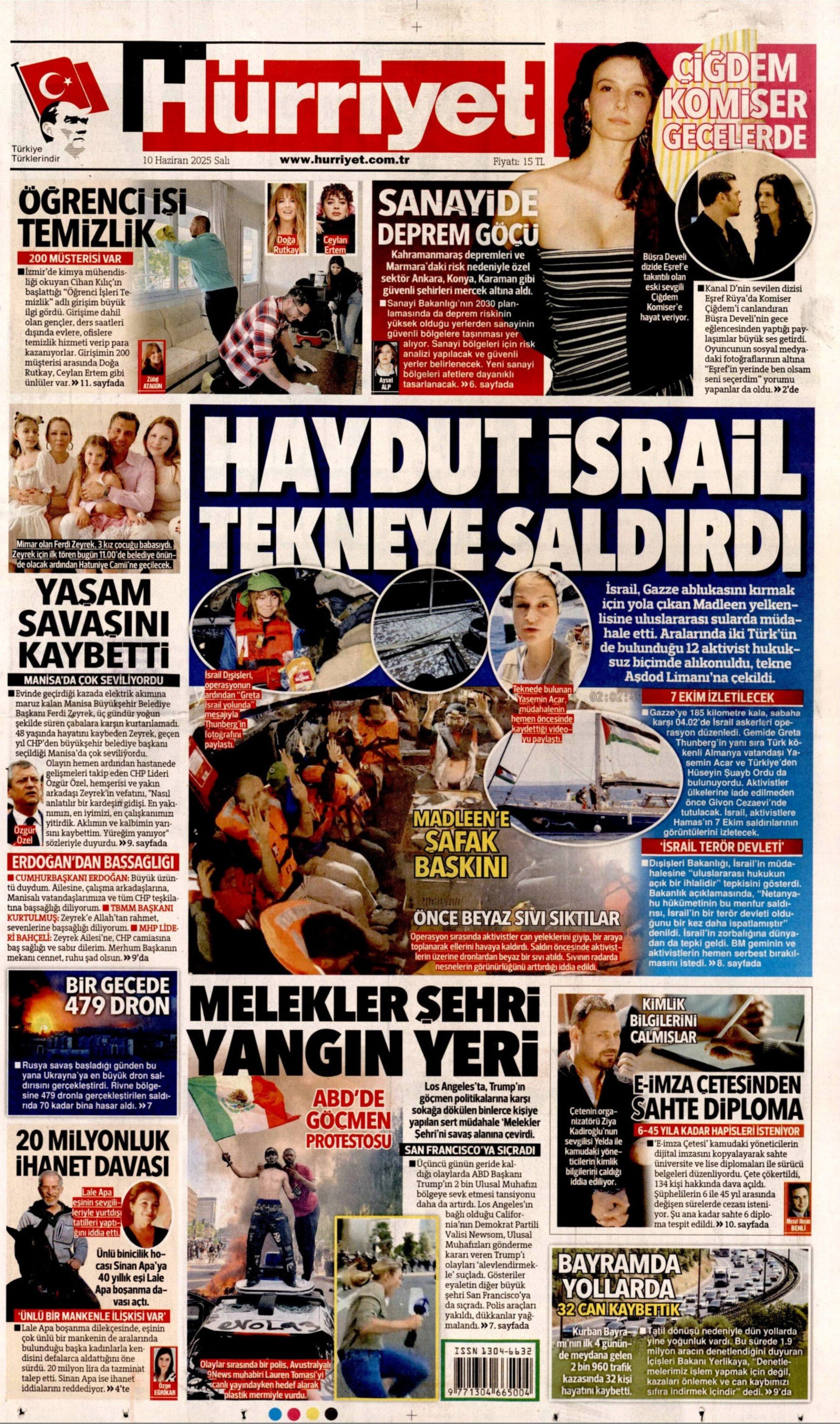 10 Haziran 2025 gazete manşetleri: Ferdi Zeyrek hayatını kaybetti, gazeteler nasıl gördü?