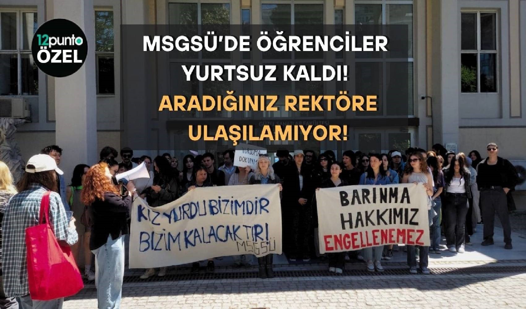 MSGSÜ’de öğrenciler sokakta kaldı! Rektör Handan İnci öğrencilerle görüşmüyor, dilekçelere yanıt vermiyor…