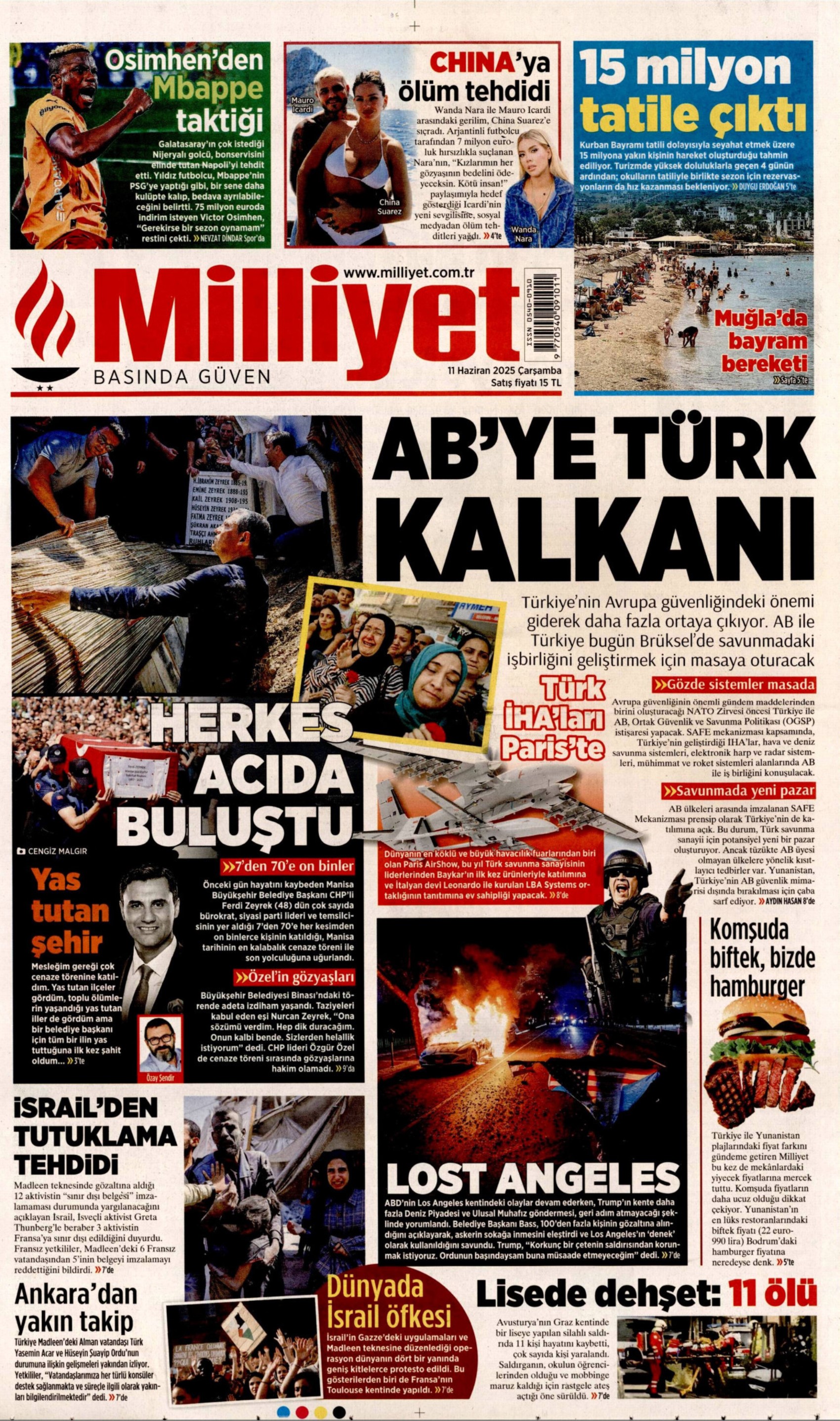 Yeni Akit, skandal başlığını böyle savundu: Gazeteler, Ferdi Zeyrek'in cenazesini nasıl gördü? (11 Haziran 2025 gazete manşetleri)