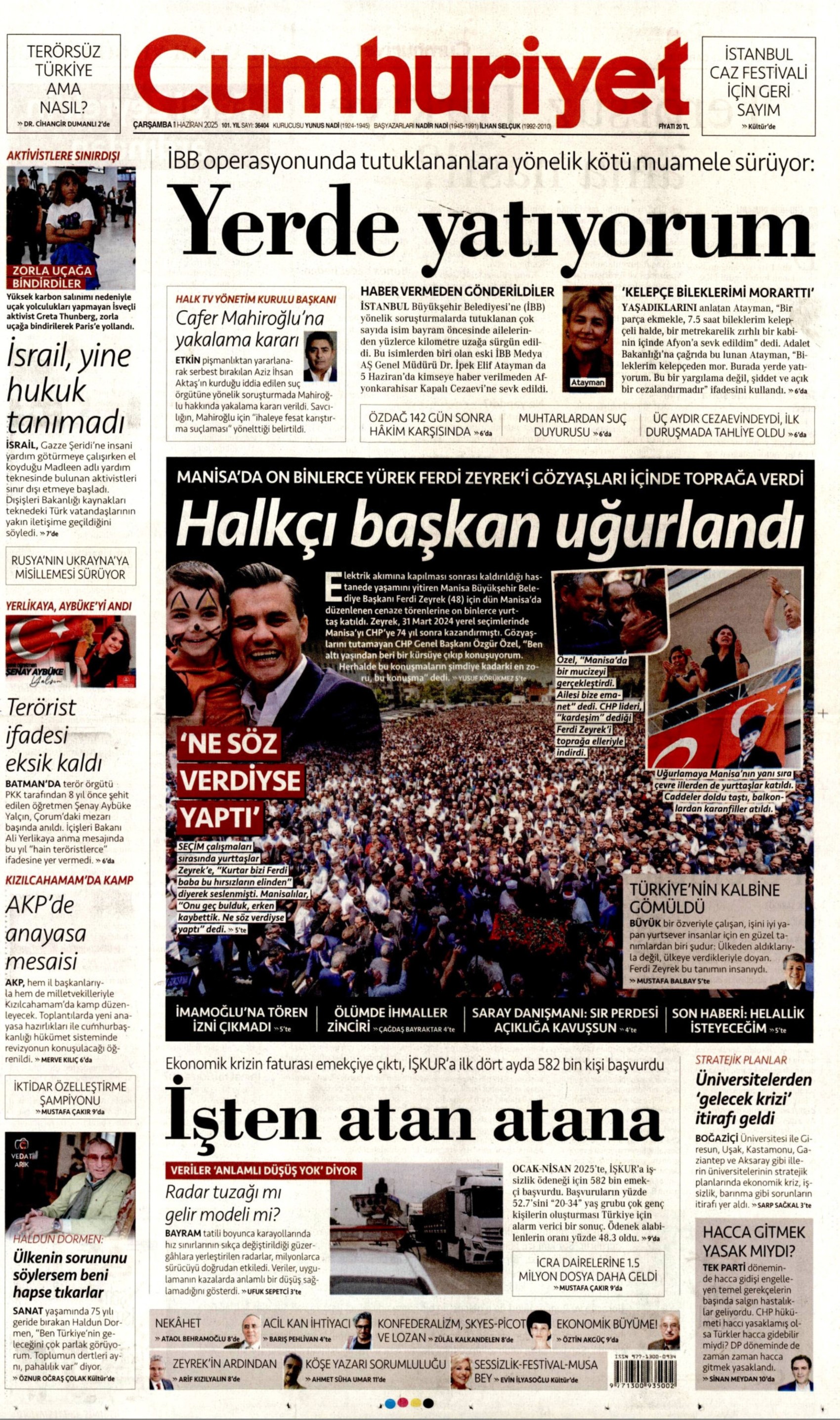Yeni Akit, skandal başlığını böyle savundu: Gazeteler, Ferdi Zeyrek'in cenazesini nasıl gördü? (11 Haziran 2025 gazete manşetleri)