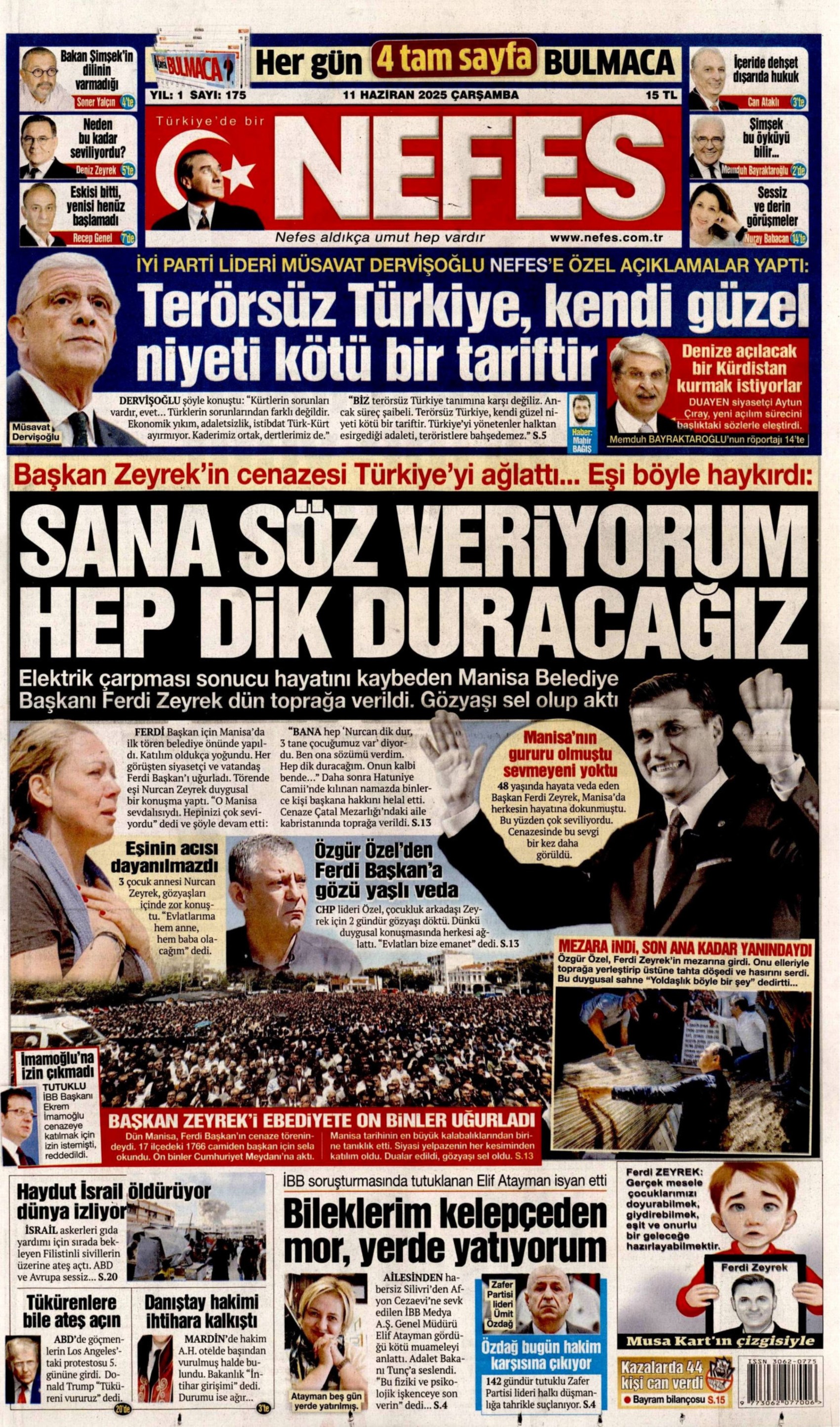 Yeni Akit, skandal başlığını böyle savundu: Gazeteler, Ferdi Zeyrek'in cenazesini nasıl gördü? (11 Haziran 2025 gazete manşetleri)