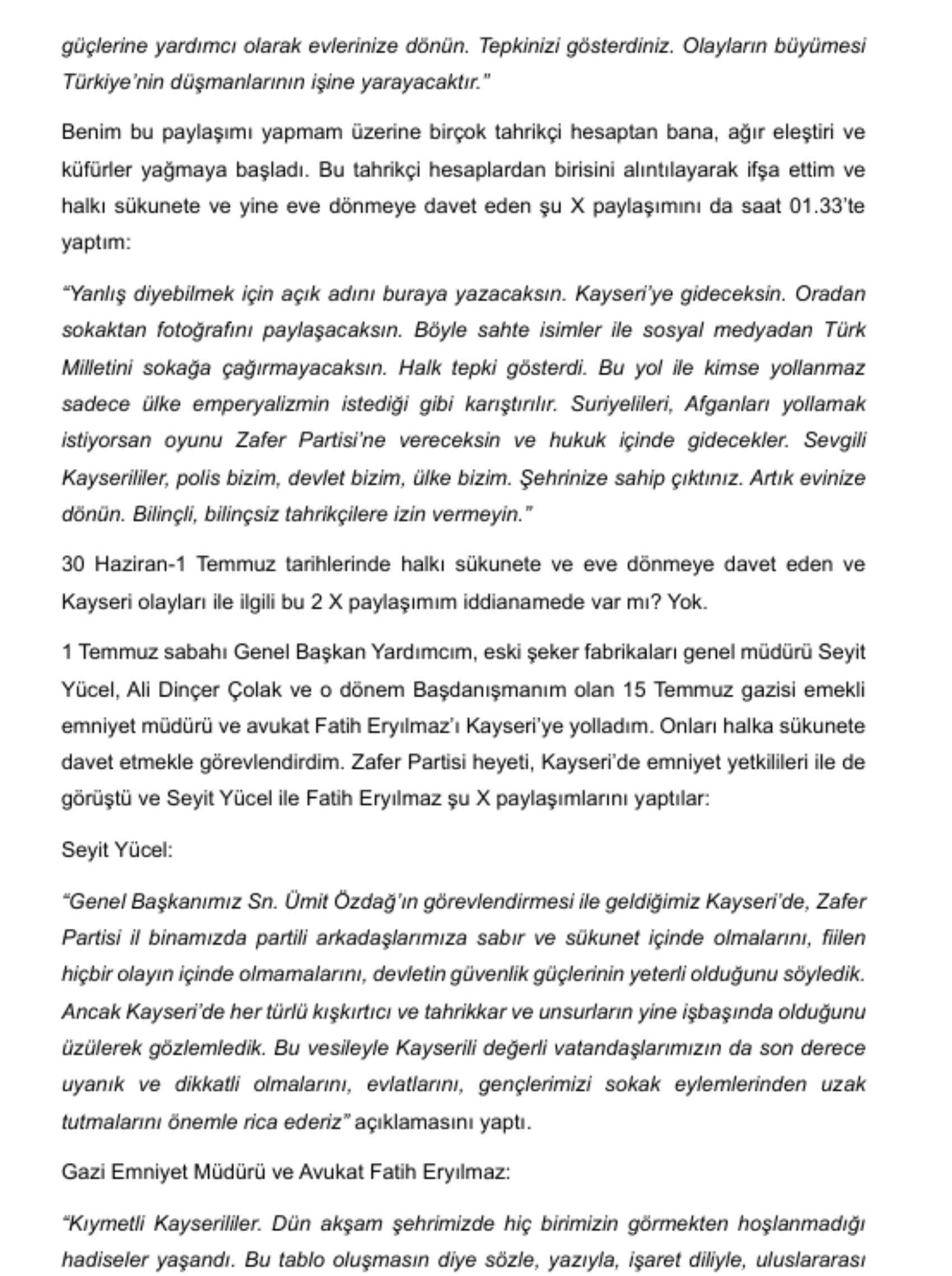 Ümit Özdağ 142 günün sonunda hakim karşısında! 'İmzasız, damgasız evrakla tutuklandım; hazır tutanak ise 17 gün sonra yollandı'