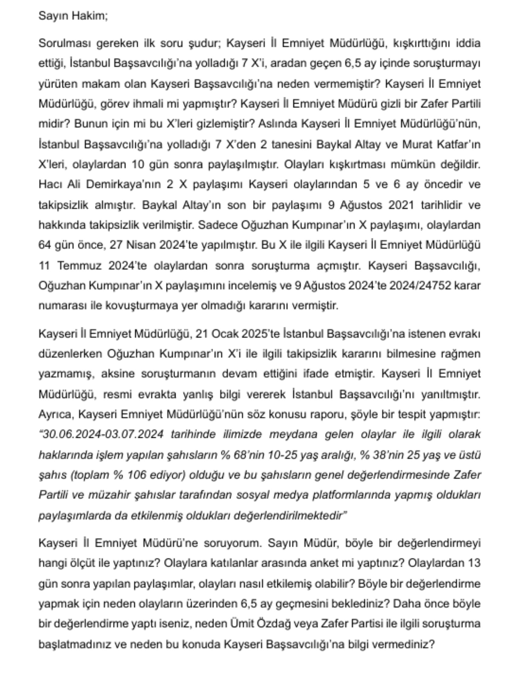 Ümit Özdağ 142 günün sonunda hakim karşısında! 'İmzasız, damgasız evrakla tutuklandım; hazır tutanak ise 17 gün sonra yollandı'
