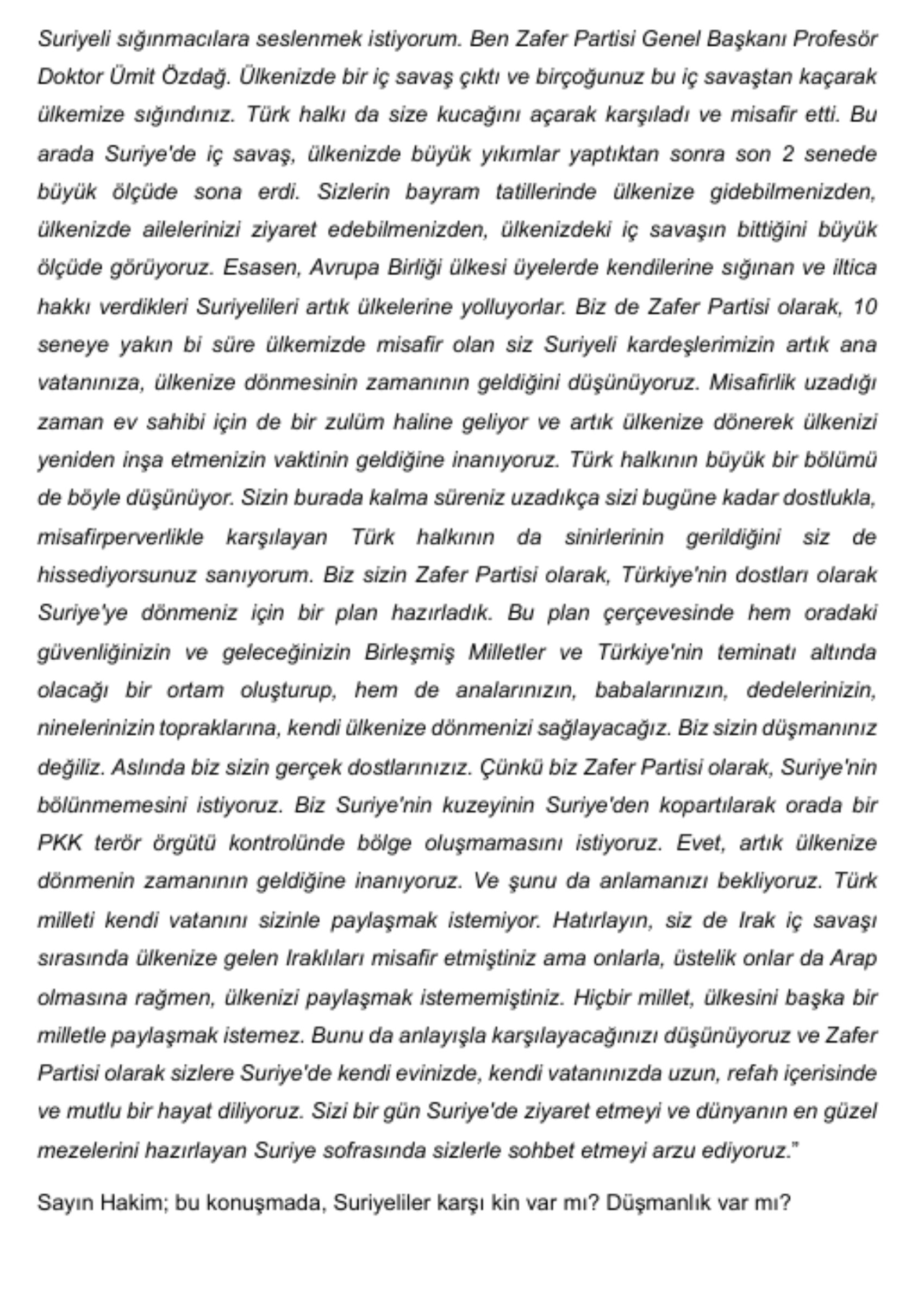 Ümit Özdağ 142 günün sonunda hakim karşısında! 'İmzasız, damgasız evrakla tutuklandım; hazır tutanak ise 17 gün sonra yollandı'