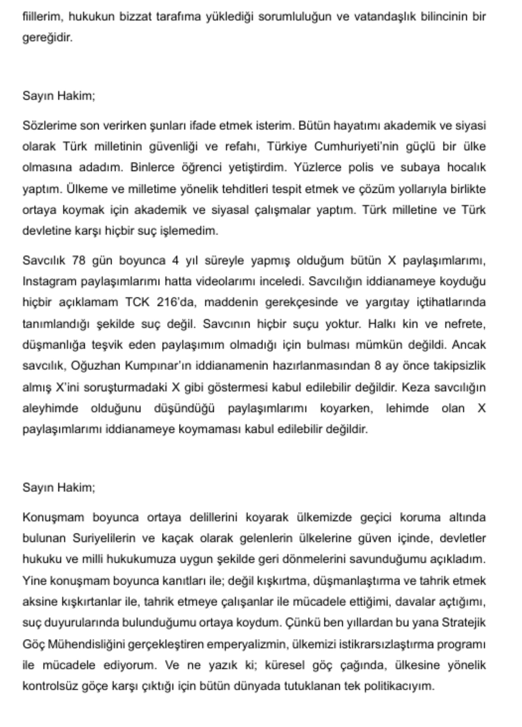 Ümit Özdağ 142 günün sonunda hakim karşısında! 'İmzasız, damgasız evrakla tutuklandım; hazır tutanak ise 17 gün sonra yollandı'
