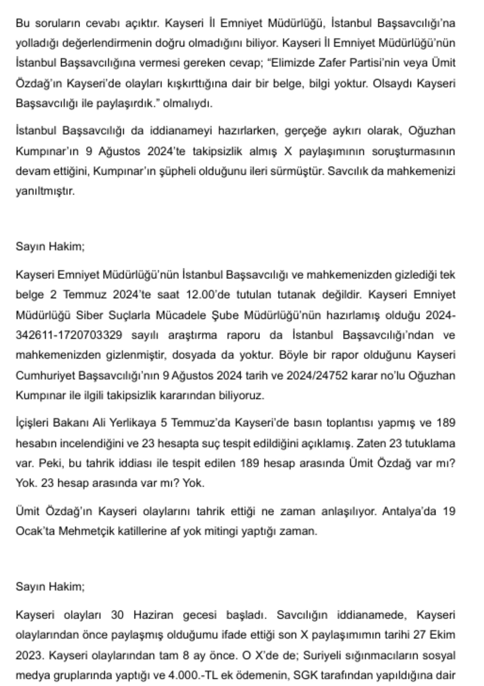 Ümit Özdağ 142 günün sonunda hakim karşısında! 'İmzasız, damgasız evrakla tutuklandım; hazır tutanak ise 17 gün sonra yollandı'