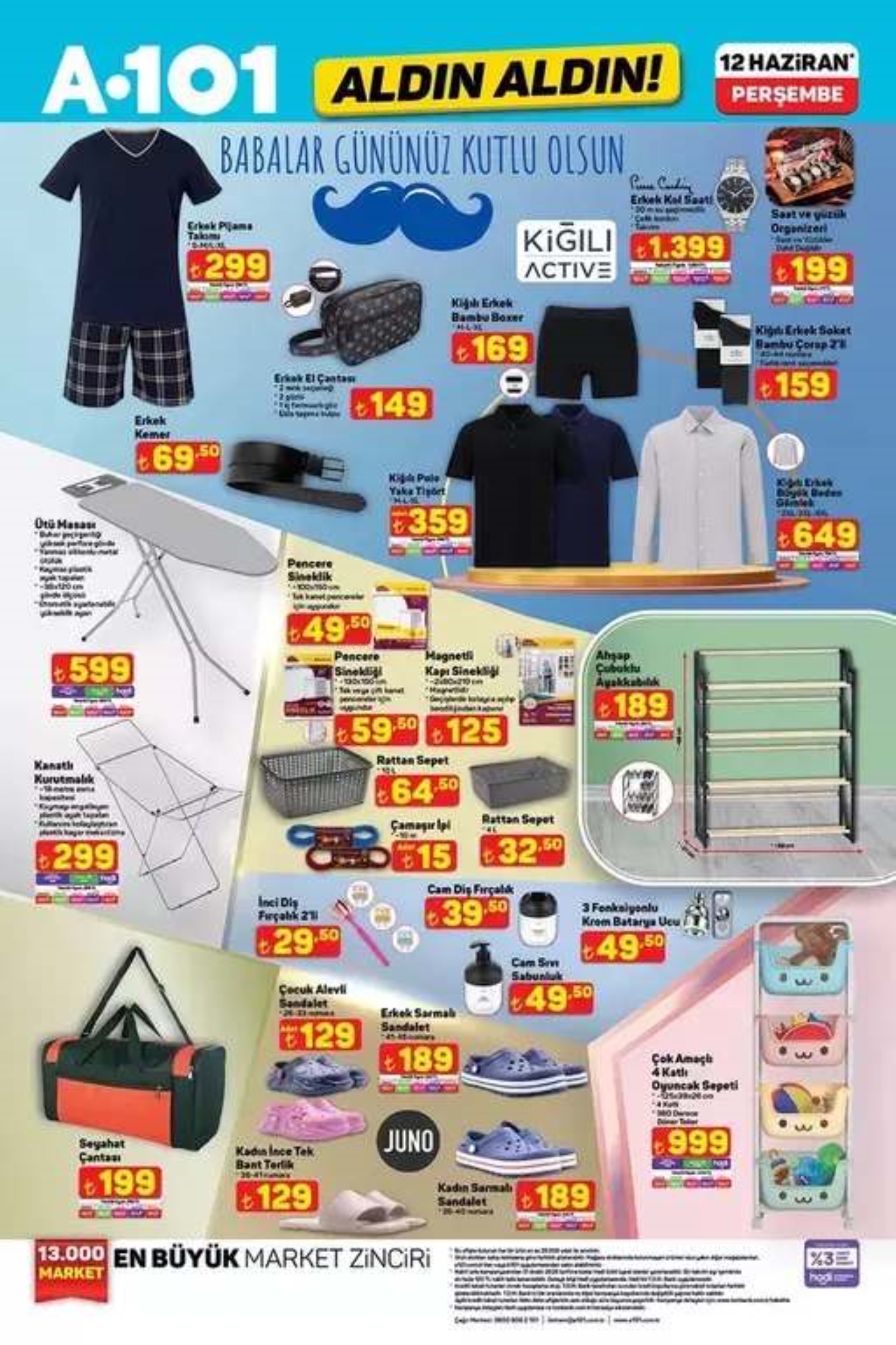 Bugün satışta! A101 Aktüel 12 Haziran kataloğu yayımlandı! Bu hafta A101 marketlere neler geliyor? Hangi ürünler indirimde?