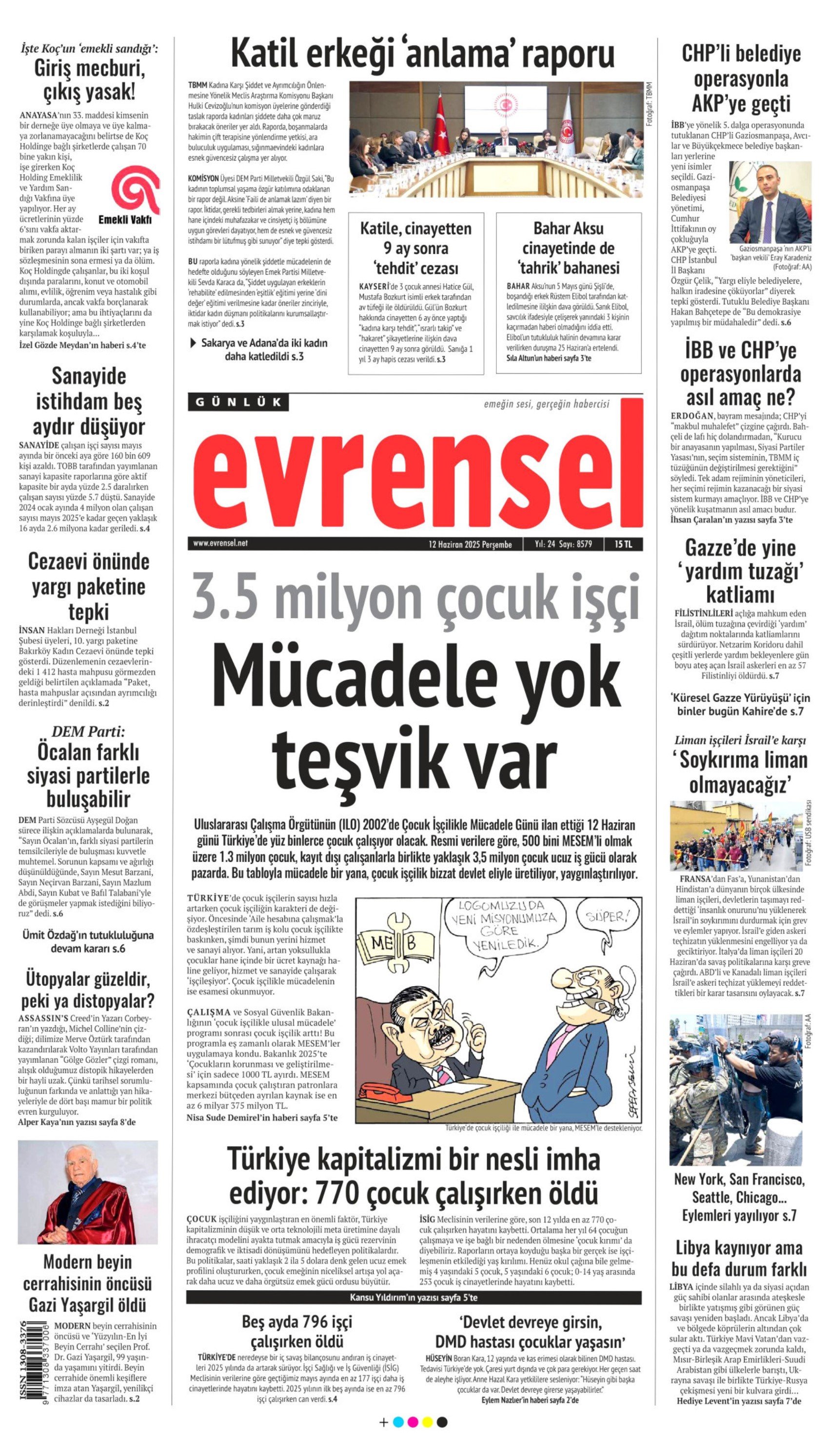 12 Haziran 2025 gazete manşetleri: Gazeteler, Gaziosmanpaşa Belediyesi'nin AKP'ye geçmesini nasıl gördü?