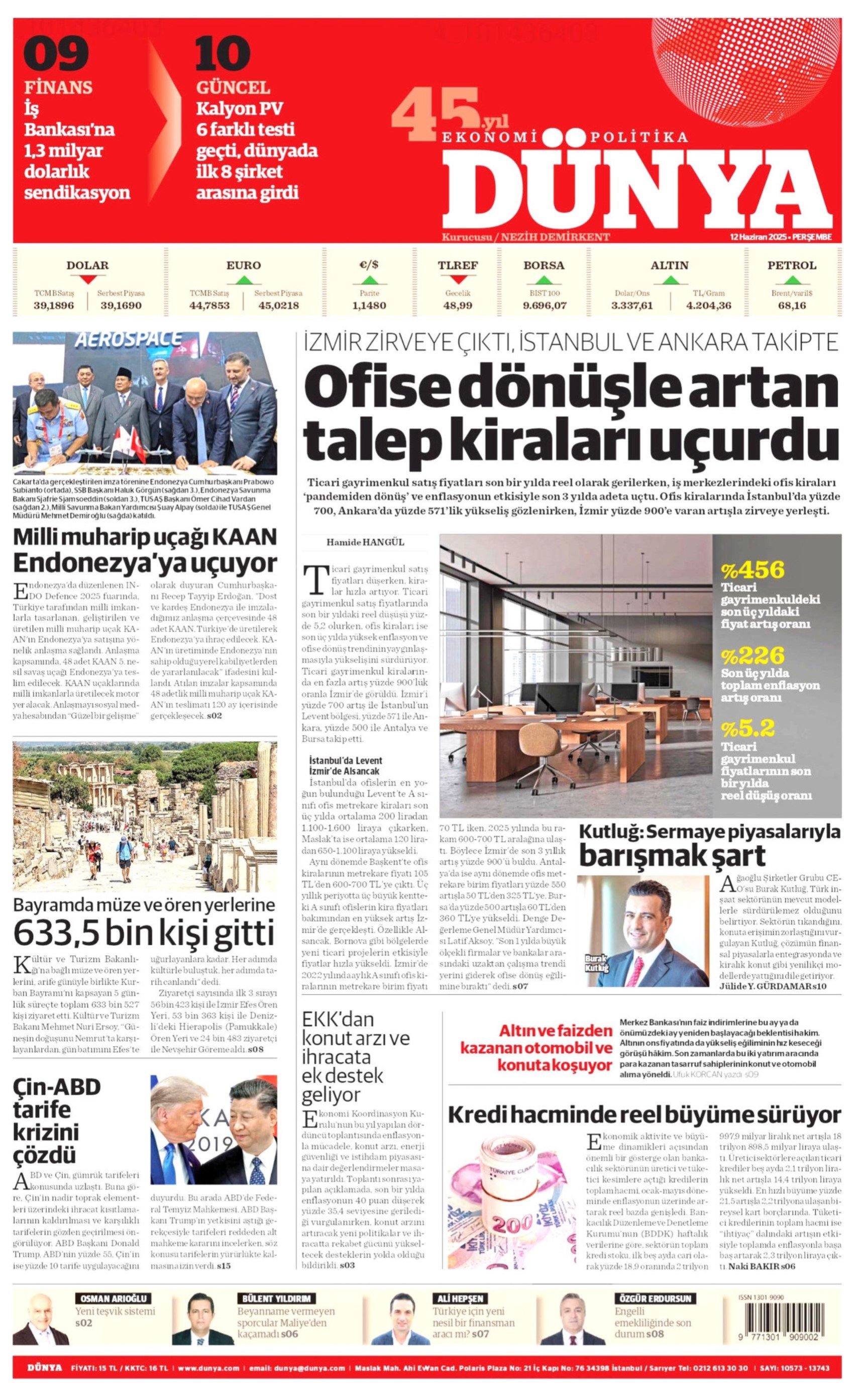 12 Haziran 2025 gazete manşetleri: Gazeteler, Gaziosmanpaşa Belediyesi'nin AKP'ye geçmesini nasıl gördü?