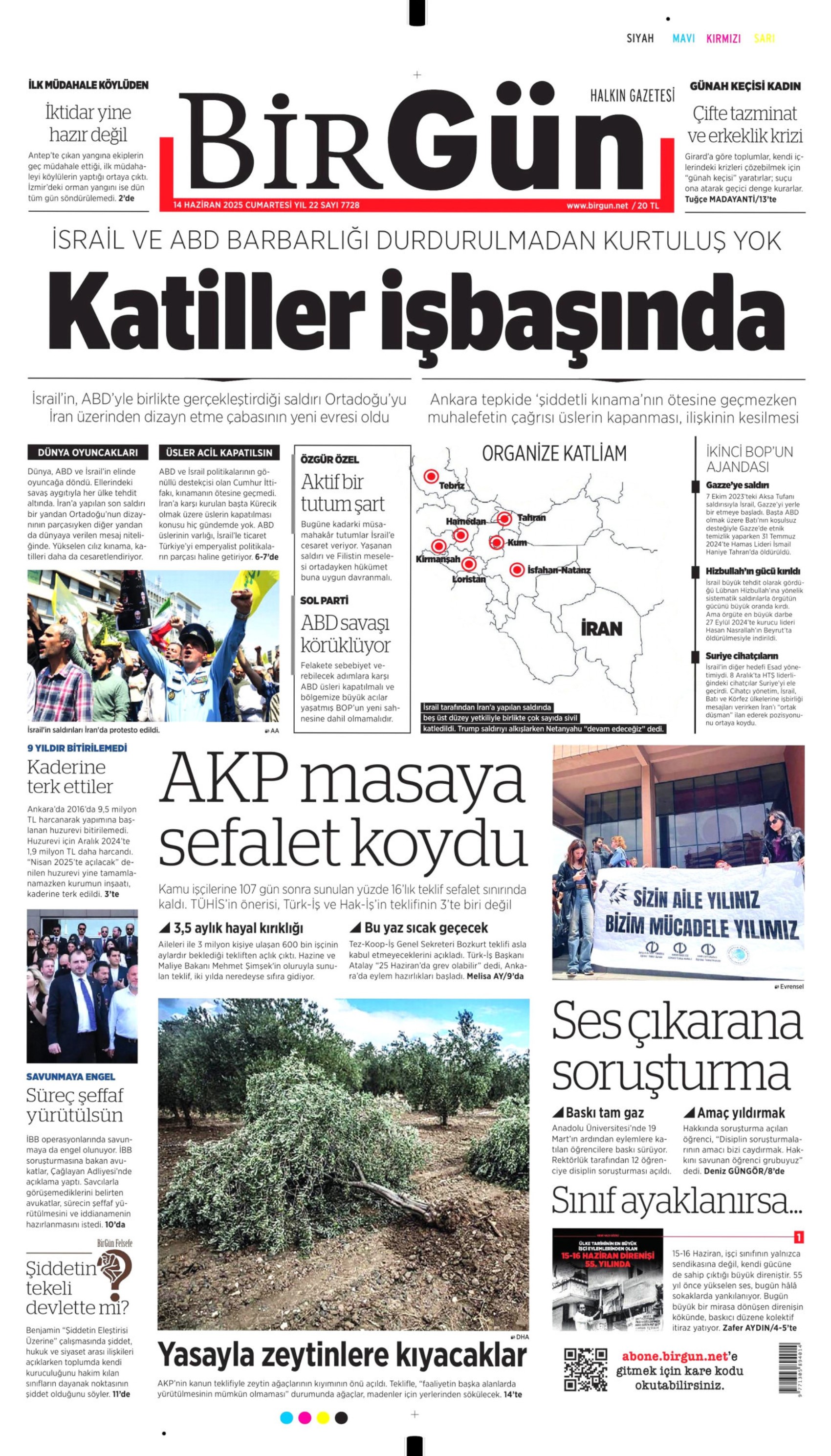 Ortadoğu'da tansiyon yine yükseldi: Gazeteler İsrail'in İran'a saldırılarını nasıl gördü? (14 Haziran 2025 gazete manşetleri)
