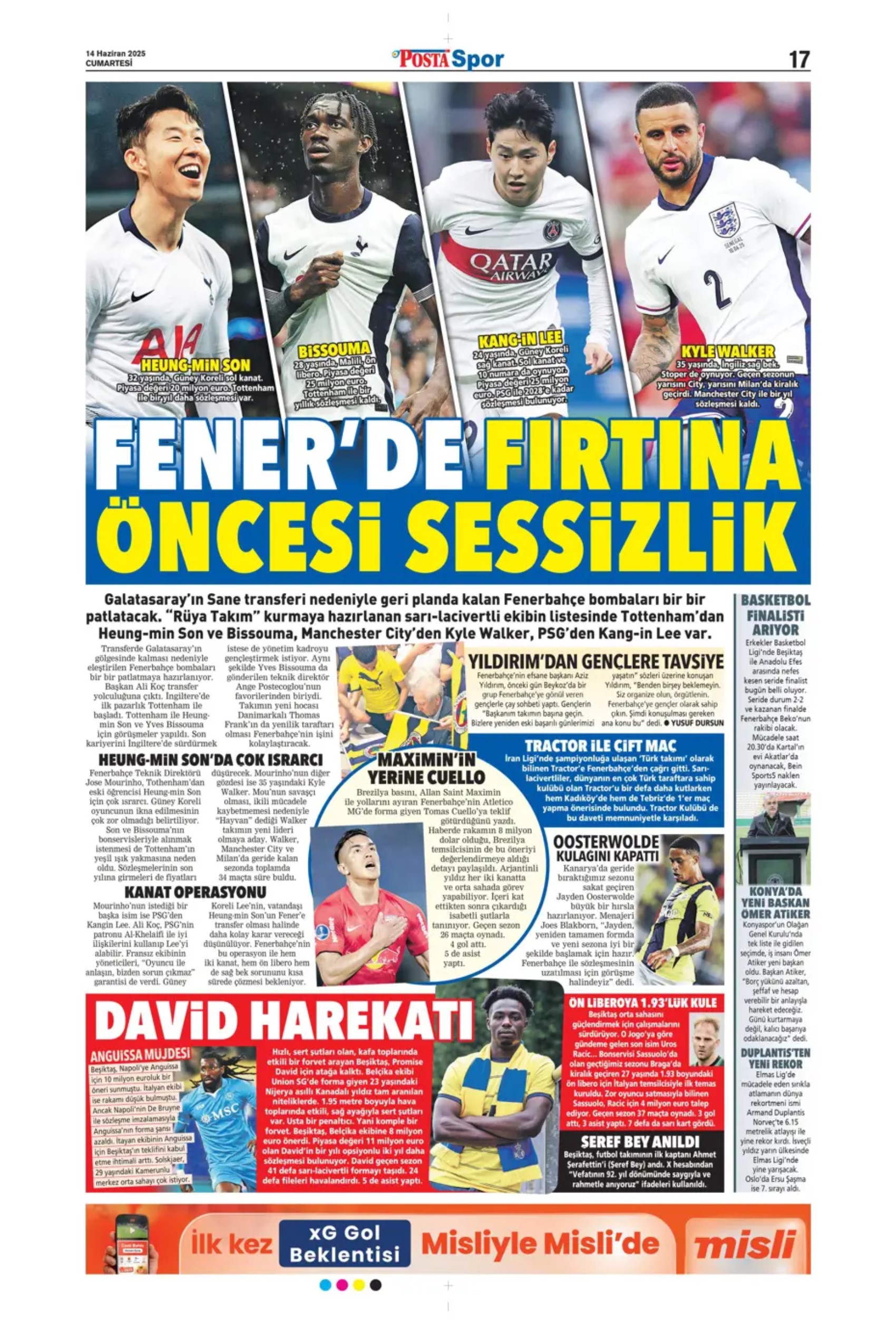 Fenerbahçe'de transfer hareketliliği başlıyor: Forvete takas formulü
