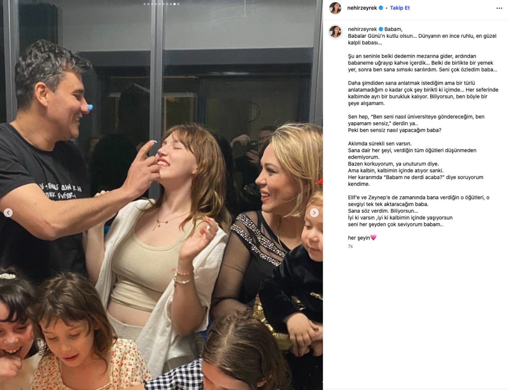Ferdi Zeyrek'in kızı Nehir Zeyrek'ten duygu dolu Babalar Günü paylaşımı: 'Ben sensiz nasıl yapacağım baba?'