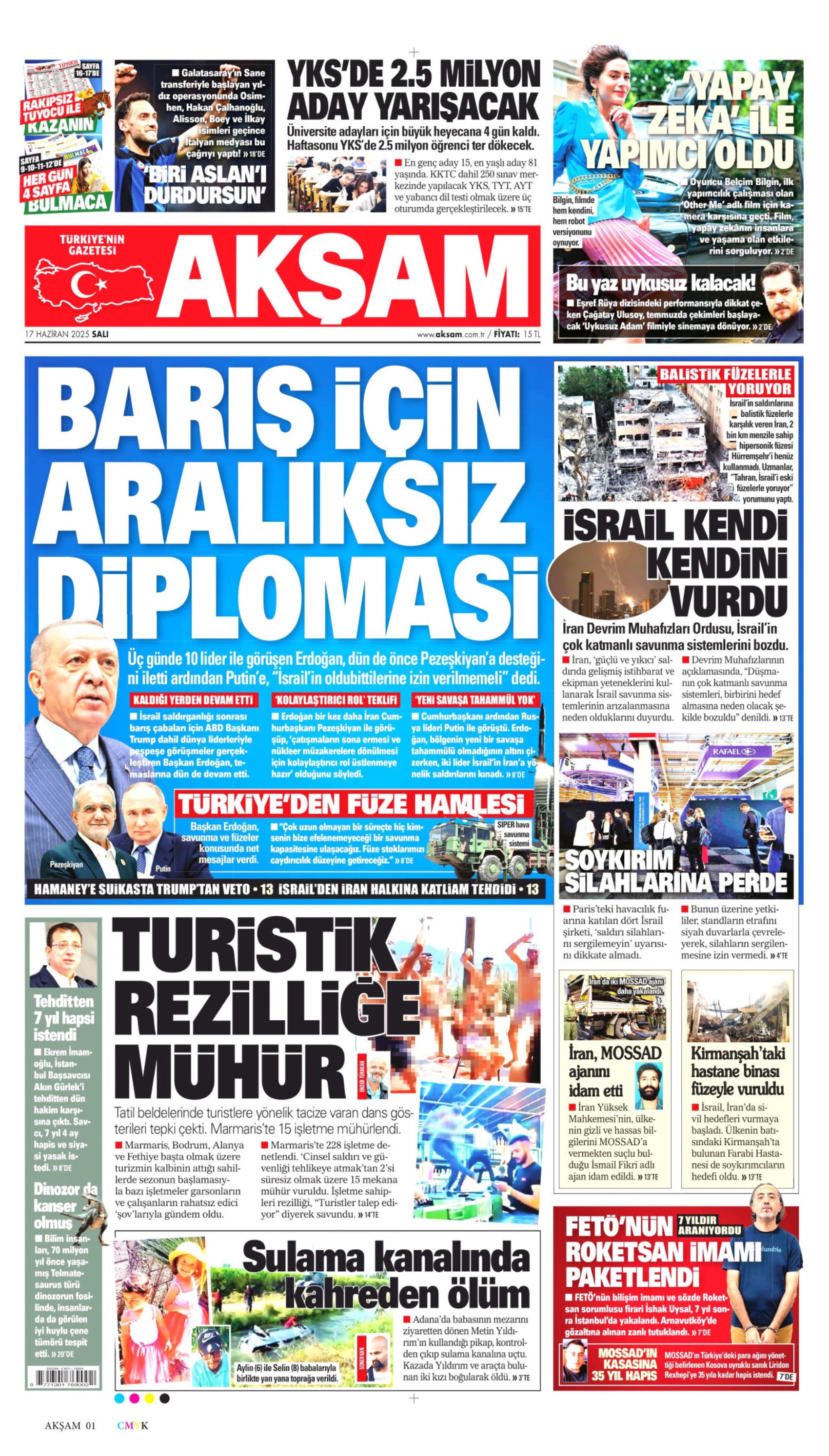17 Haziran 2025 gazete manşetleri: Gazeteler, İmamoğlu'nun savunmasını nasıl gördü?