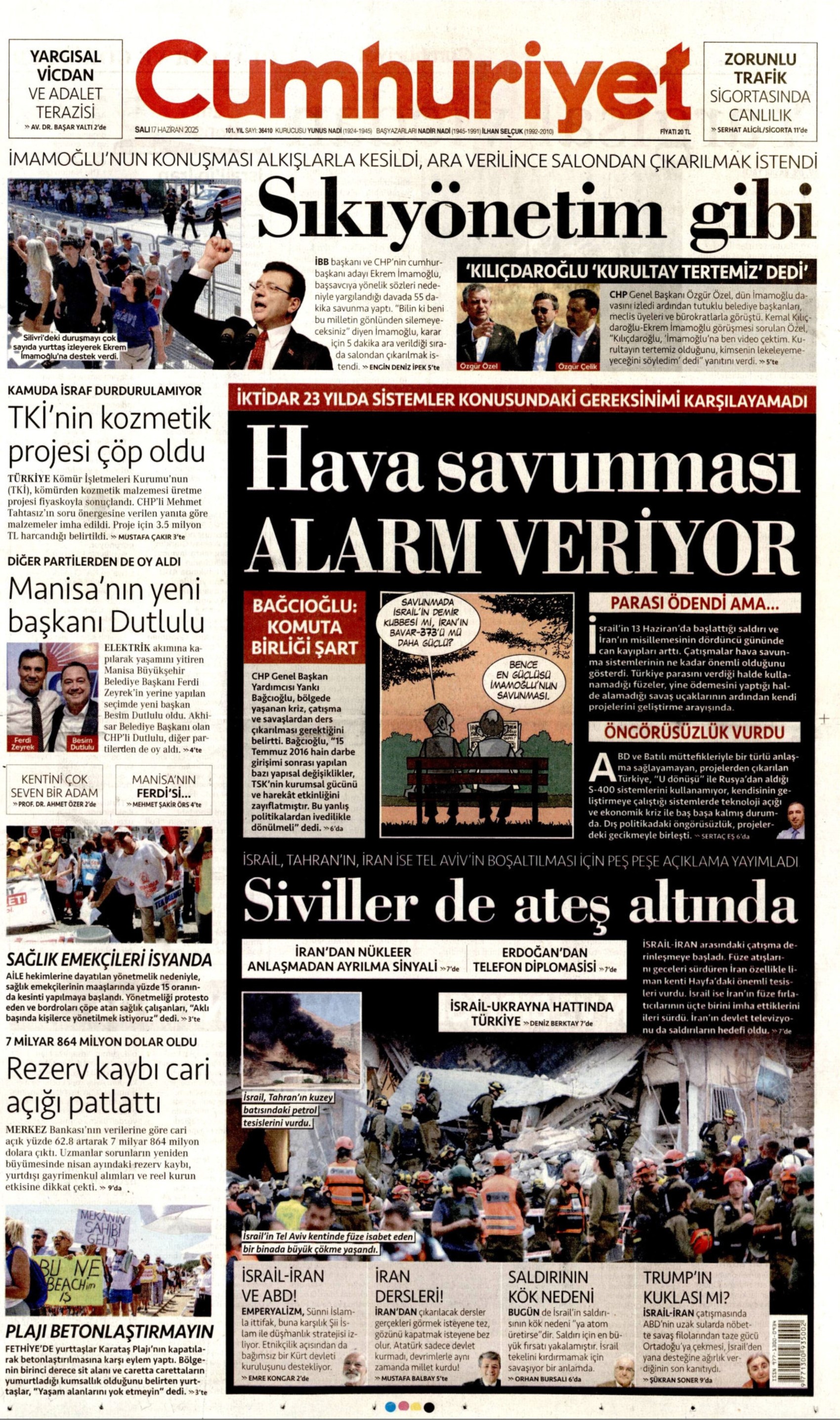 17 Haziran 2025 gazete manşetleri: Gazeteler, İmamoğlu'nun savunmasını nasıl gördü?