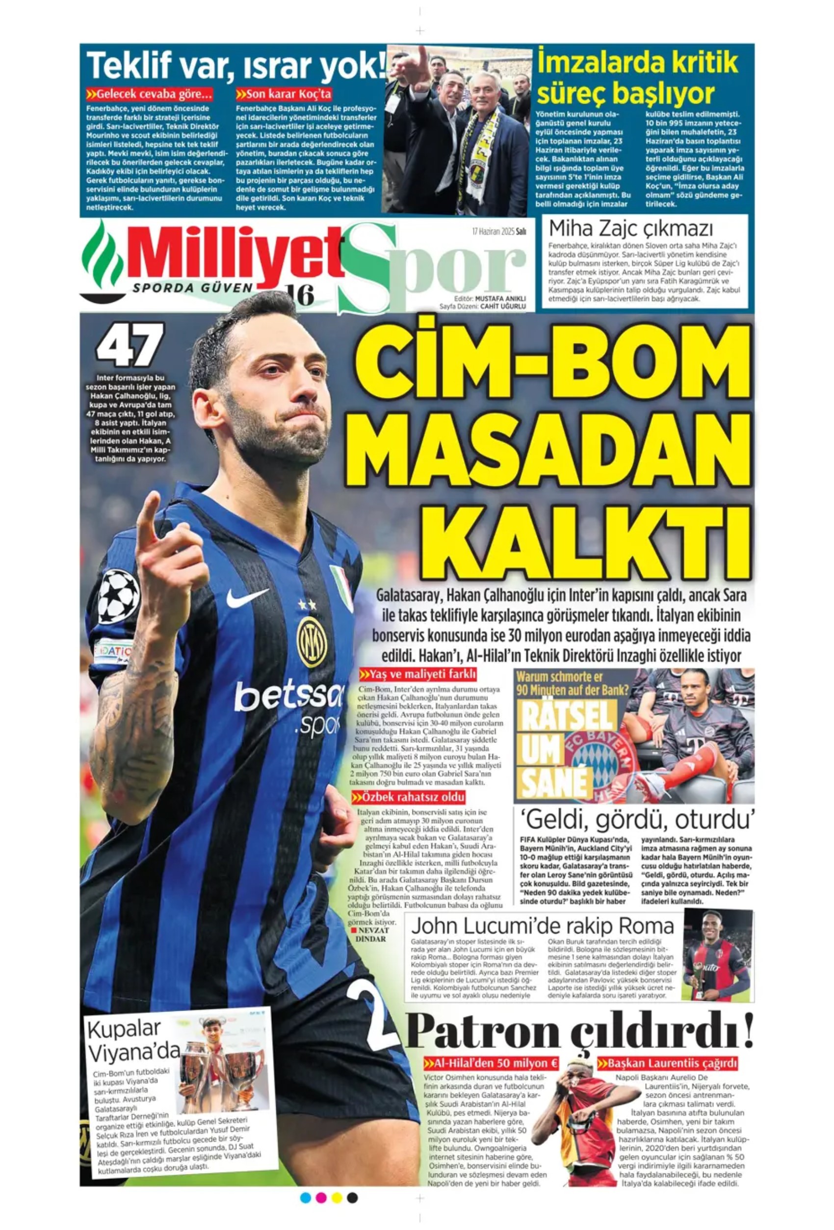 Sporda günün manşetleri: Kaptan gemileri yaktı, Galatasaray'ı istiyor!