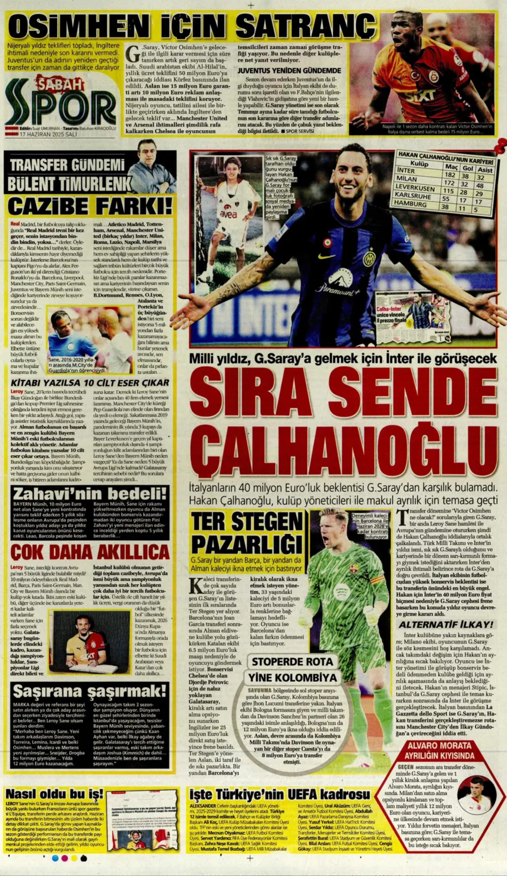 Sporda günün manşetleri: Kaptan gemileri yaktı, Galatasaray'ı istiyor!
