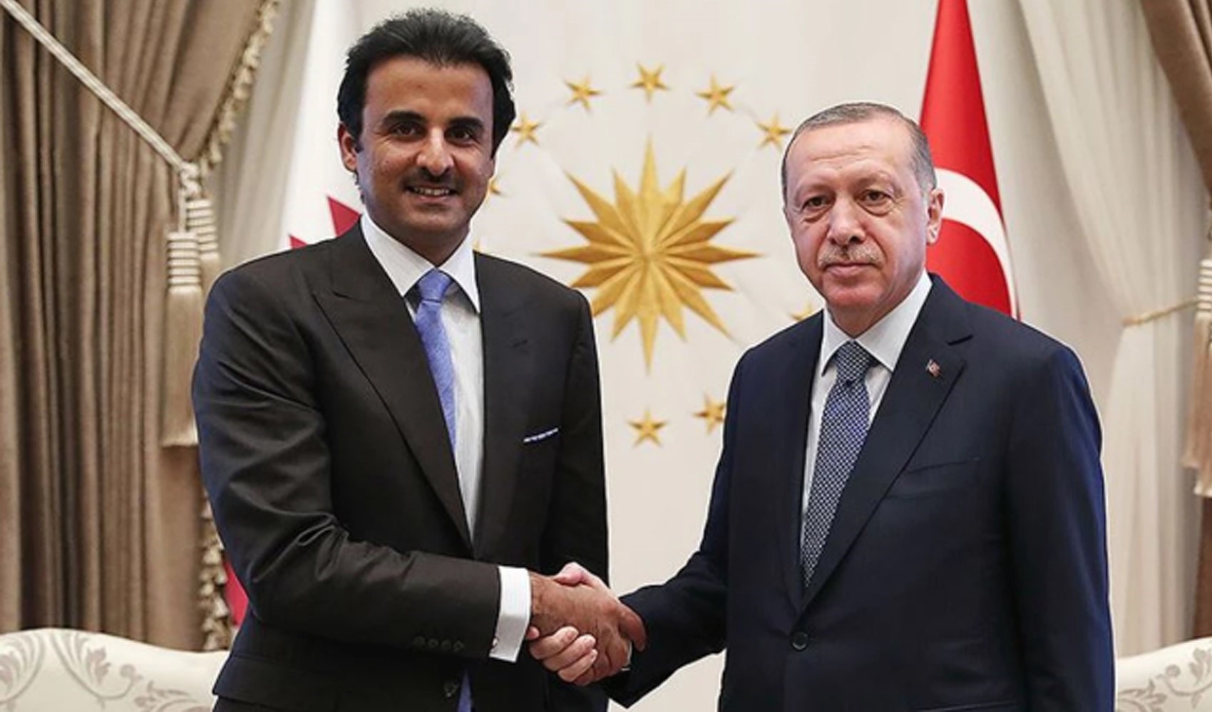 Cumhurbaşkanı Erdoğan, Katar Emiri Al Sani ile görüştü