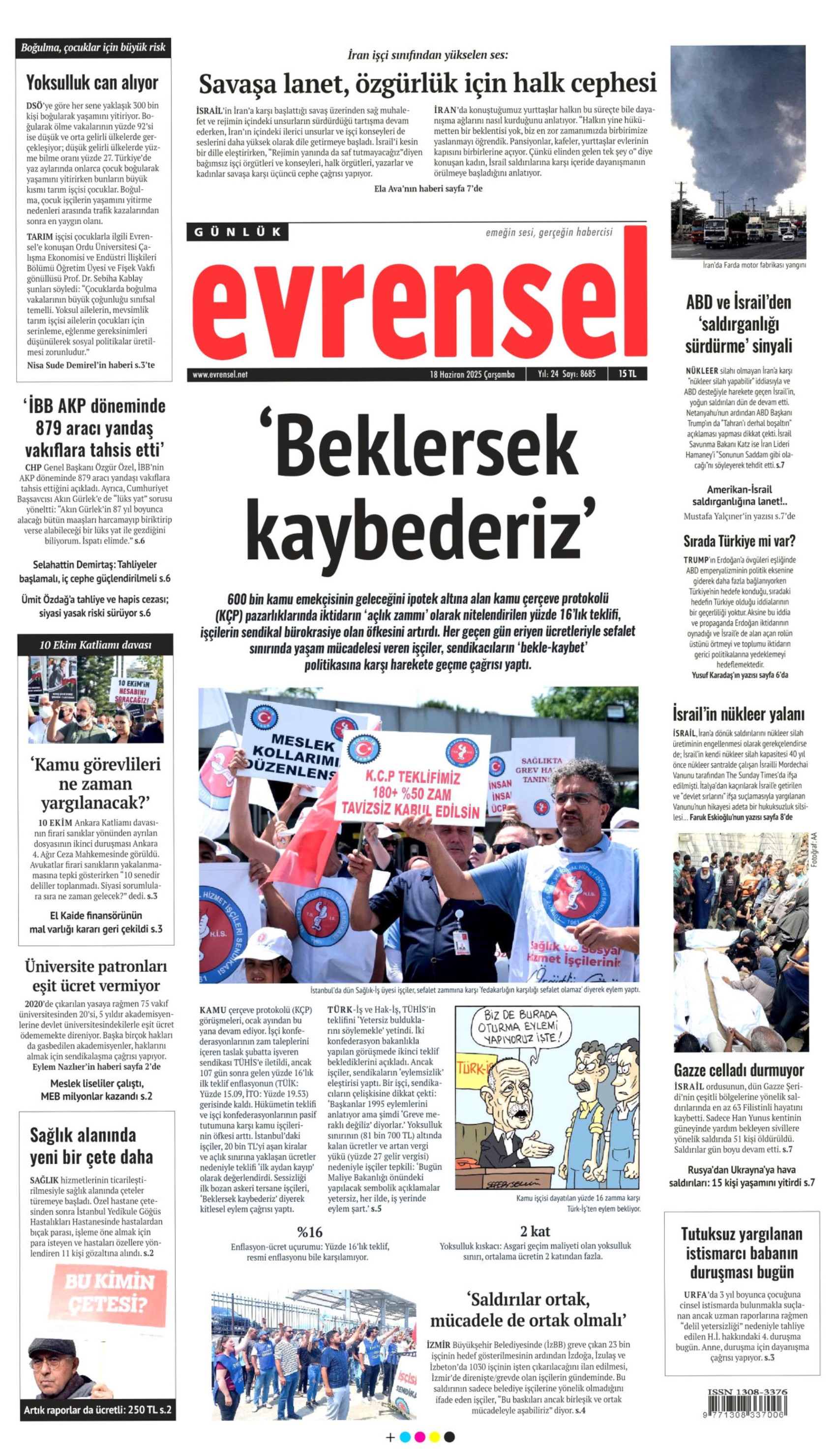 18 Haziran 2025 gazete manşetleri: Gazeteler, Ümit Özdağ'ın tahliyesini nasıl gördü?