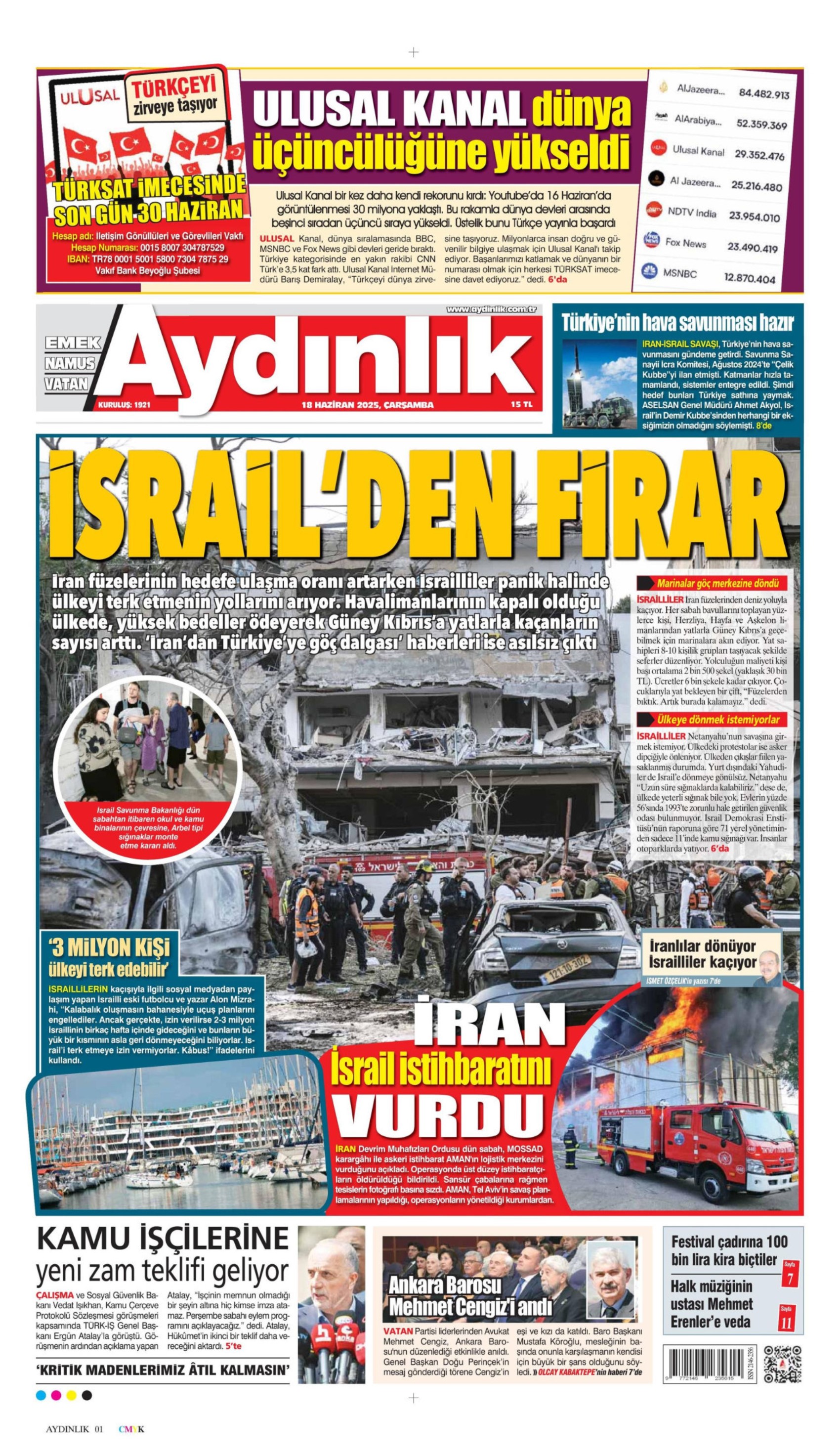 18 Haziran 2025 gazete manşetleri: Gazeteler, Ümit Özdağ'ın tahliyesini nasıl gördü?