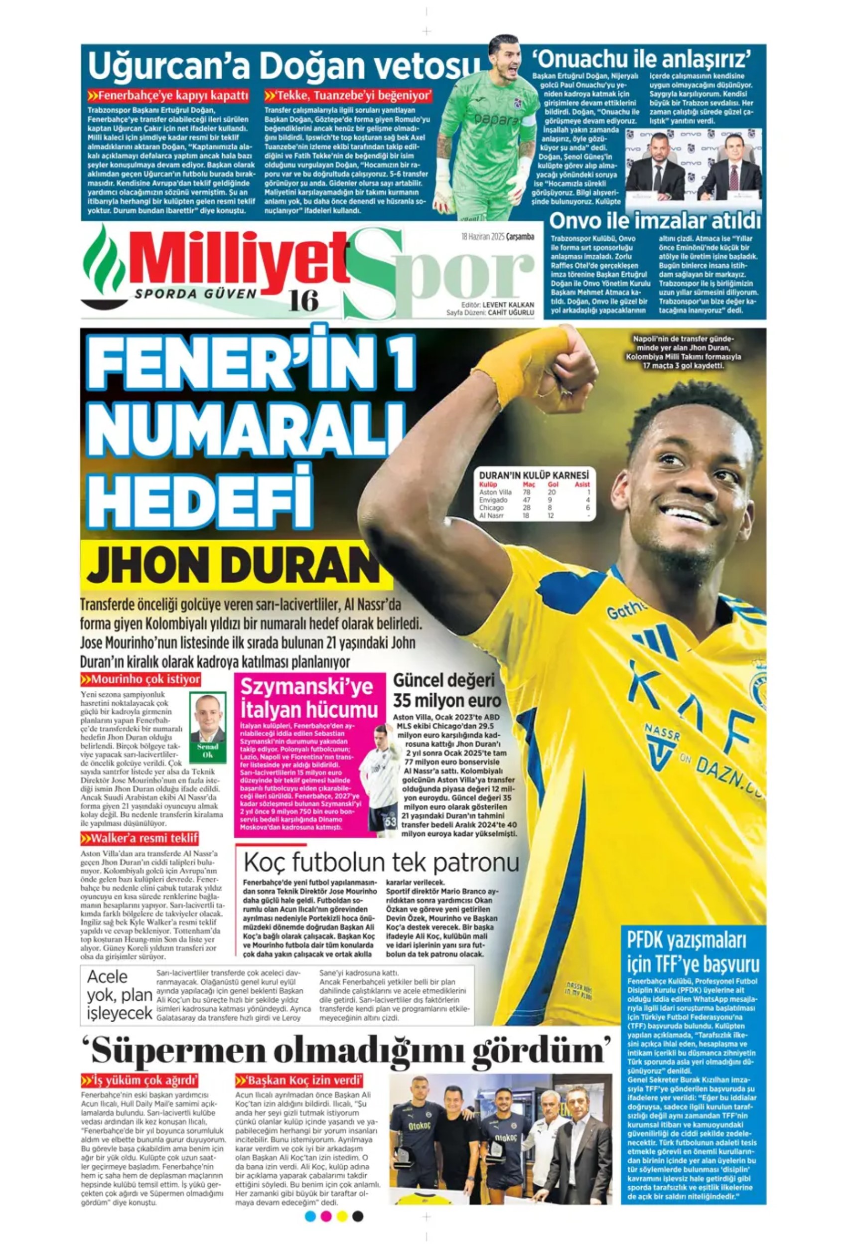 Sporda günün manşetleri... Transferde büyük derbi, Osimhen imzayı atıyor: O isimler istifalarını verdi