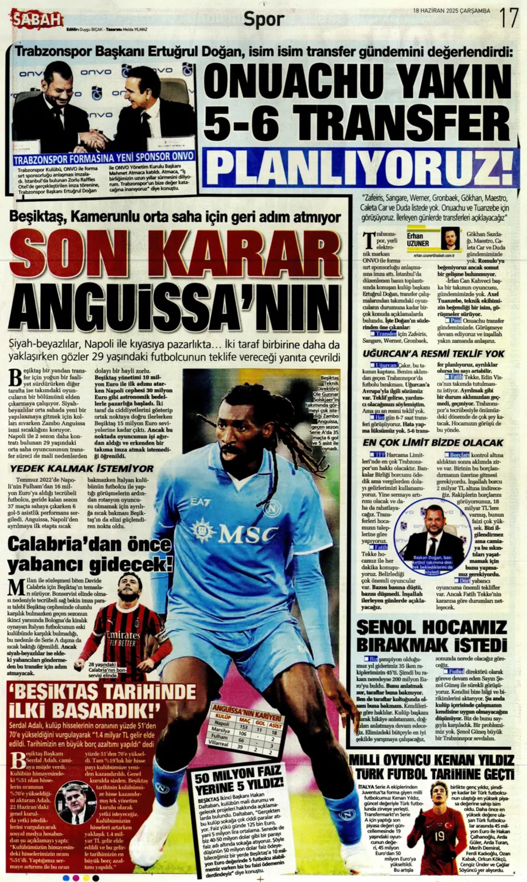 Sporda günün manşetleri... Transferde büyük derbi, Osimhen imzayı atıyor: O isimler istifalarını verdi