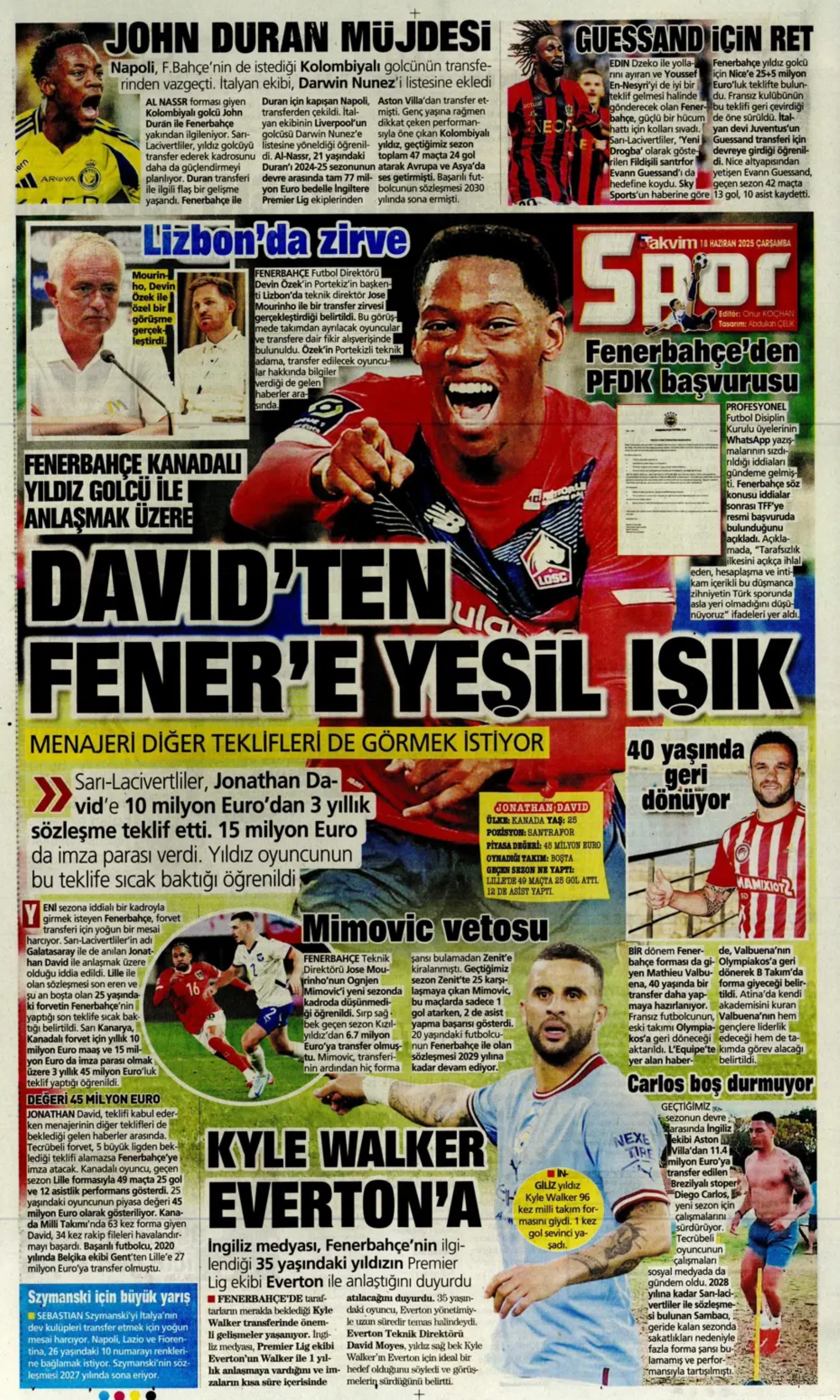 Sporda günün manşetleri... Transferde büyük derbi, Osimhen imzayı atıyor: O isimler istifalarını verdi