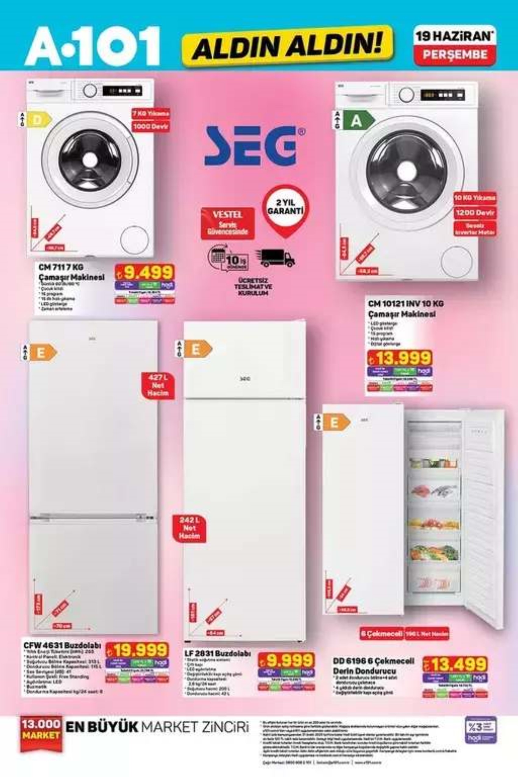 A101 Aktüel 19 Haziran Perşembe kataloğu yayımlandı! Bu hafta A101 marketlere neler geliyor? Hangi ürünler indirimde?