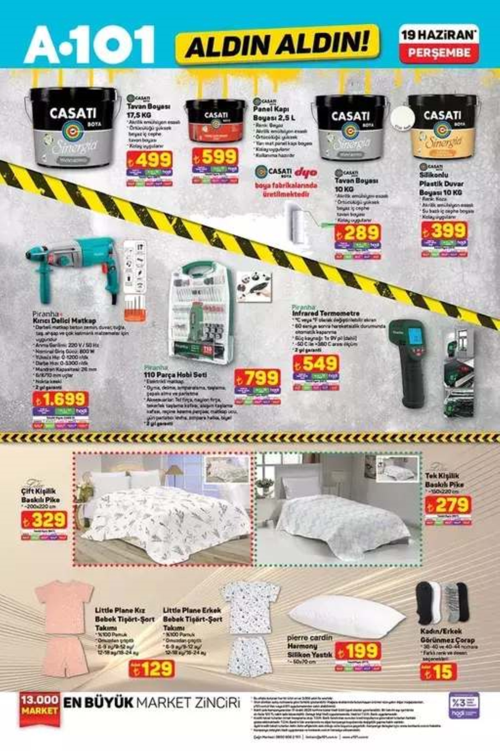 A101 Aktüel 19 Haziran Perşembe kataloğu yayımlandı! Bu hafta A101 marketlere neler geliyor? Hangi ürünler indirimde?