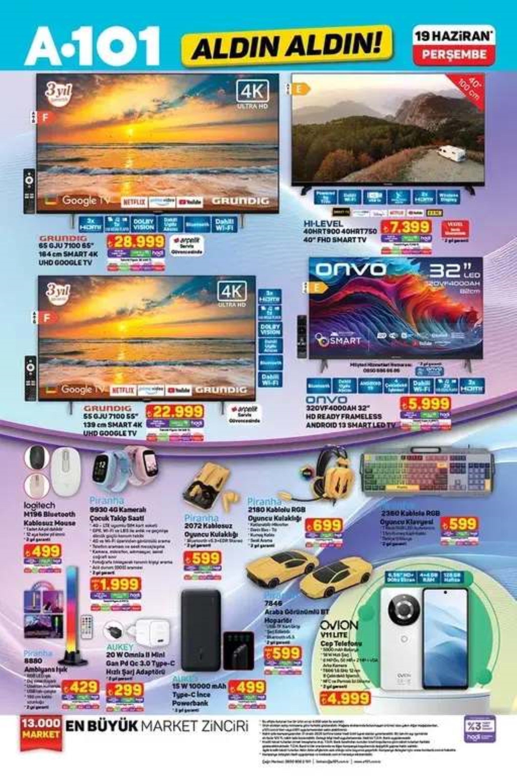 A101 Aktüel 19 Haziran Perşembe kataloğu yayımlandı! Bu hafta A101 marketlere neler geliyor? Hangi ürünler indirimde?