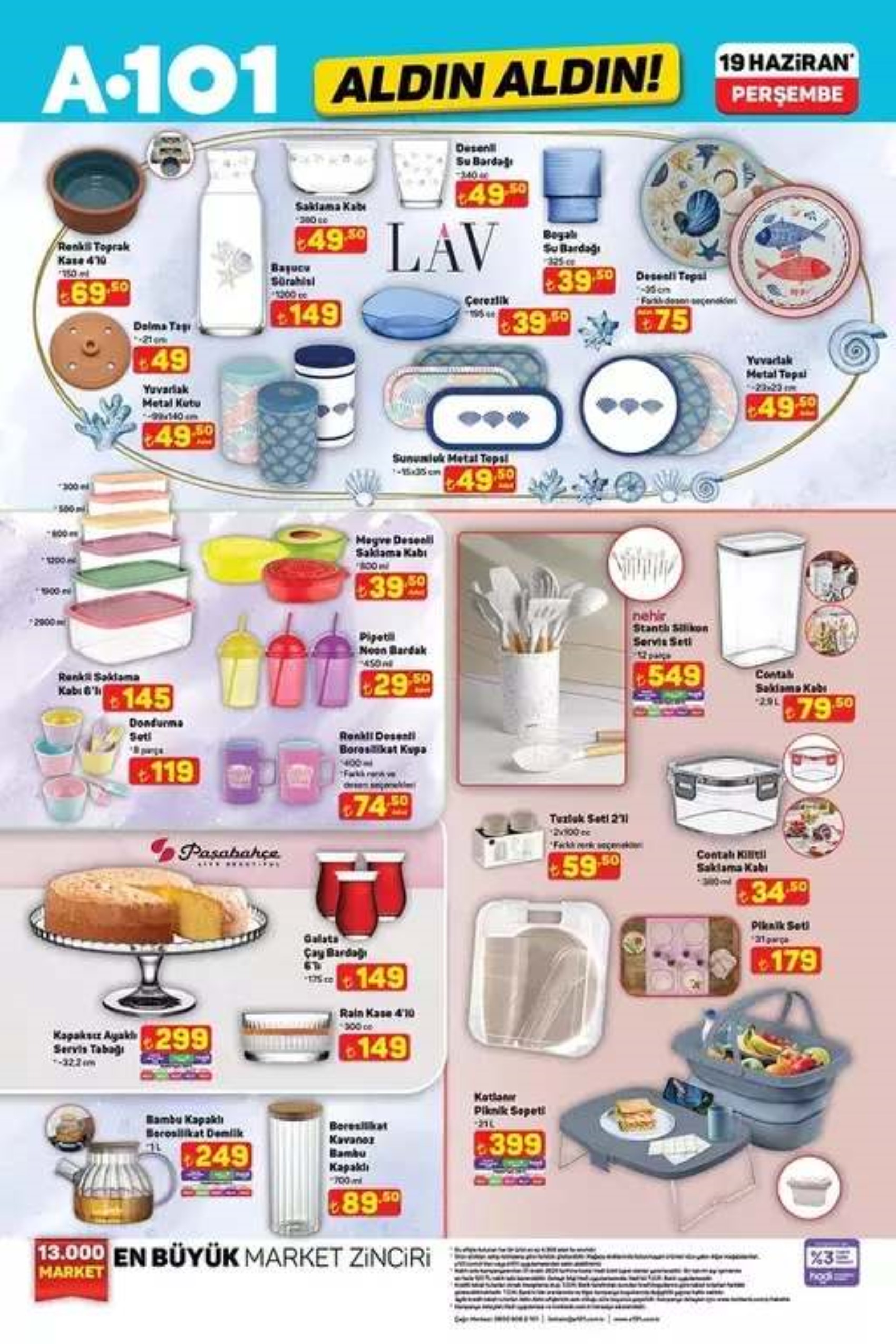 A101 Aktüel 19 Haziran Perşembe kataloğu yayımlandı! Bu hafta A101 marketlere neler geliyor? Hangi ürünler indirimde?