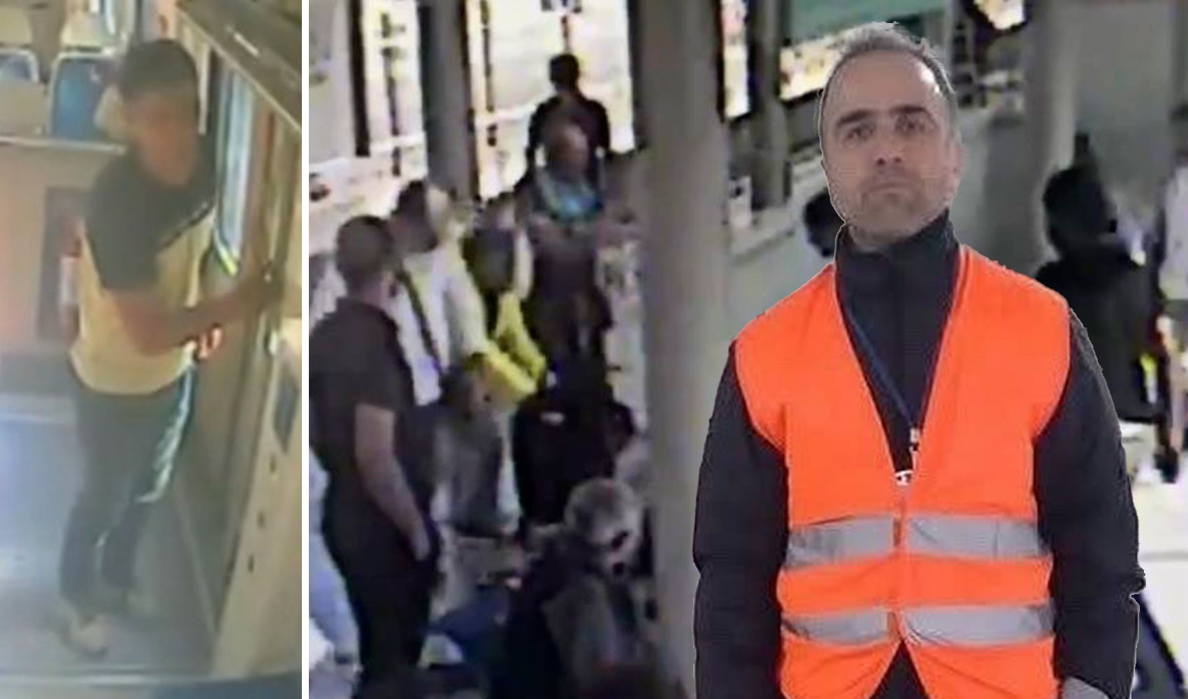 İZBAN'daki güvenlik çalışanının darp edildiği görüntüler ortaya çıktı!